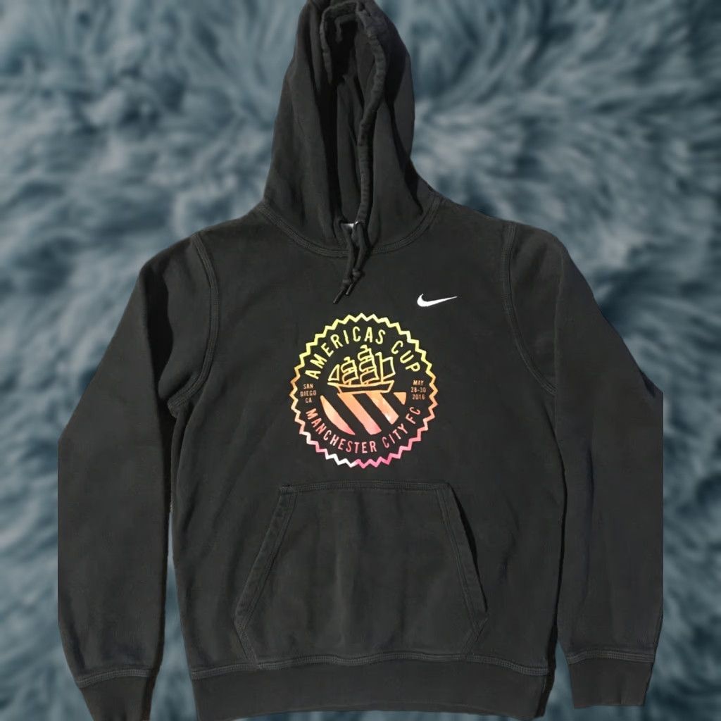 Nike Nike Americas Cup Manchester City FC Hoodie S Sweatshirt Men Small Black 90s Vintage Swoosh Logo Sportswear Pullover Mens Size US S / EU 44-46 / 1 - 1 Thumbnail