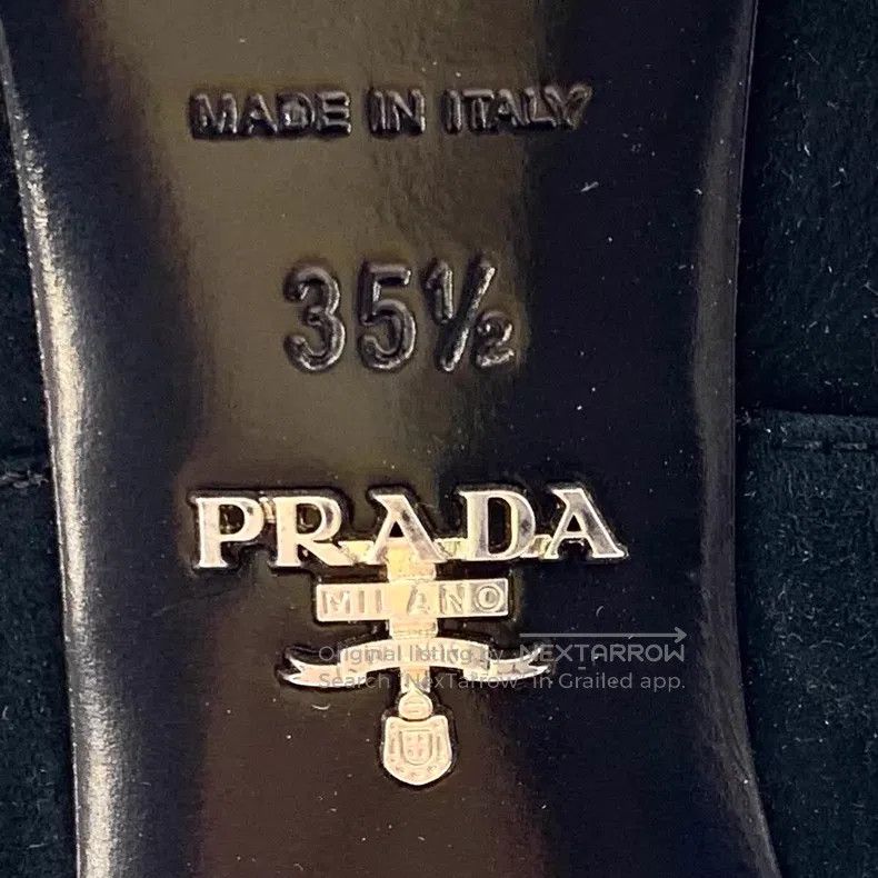 Prada Prada Black logo triangle boots Size US 5 / IT 35 - 7 Thumbnail