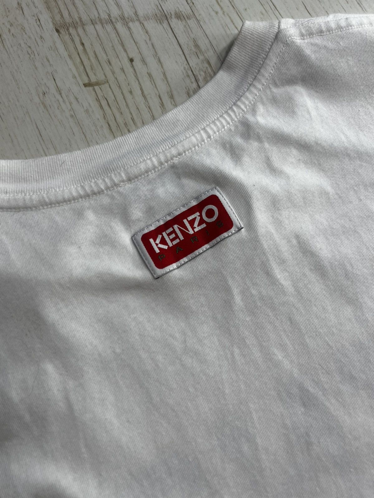 Kenzo Kenzo Tiger White Oversized T-Shirt Size M Cotton Tee Size US M / EU 48-50 / 2 - 9 Thumbnail