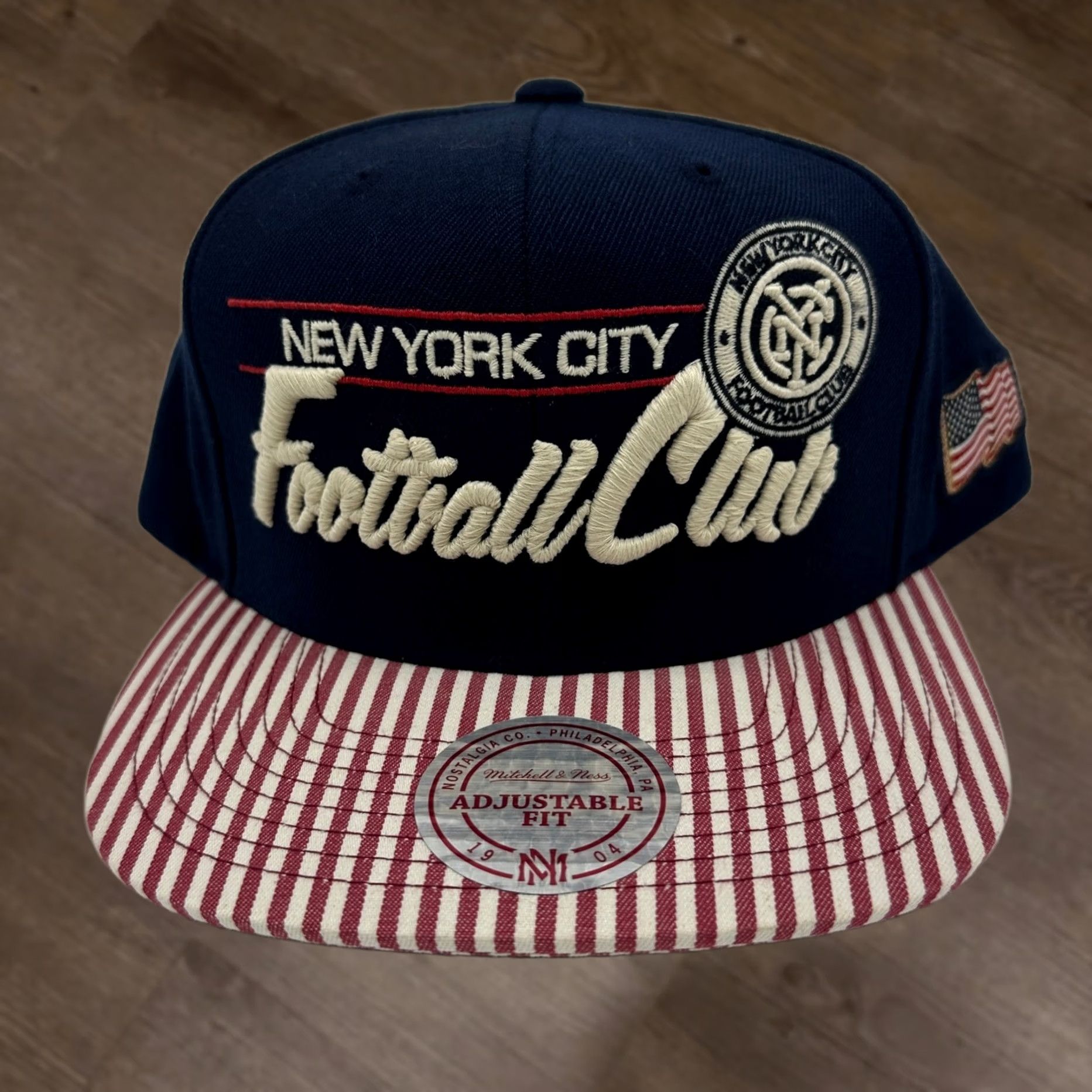 Mitchell & Ness New York Football Club Mens Hats OSFA Blue Golf Cap Snapback Mitchell Ness NEW Size ONE SIZE - 1 Thumbnail