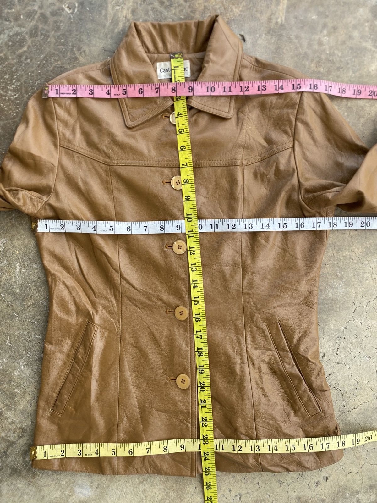 Jean Charles De Castelbajac Castelbajad Leather Blazer Jacket Size M / US 6-8 / IT 42-44 - 12 Thumbnail