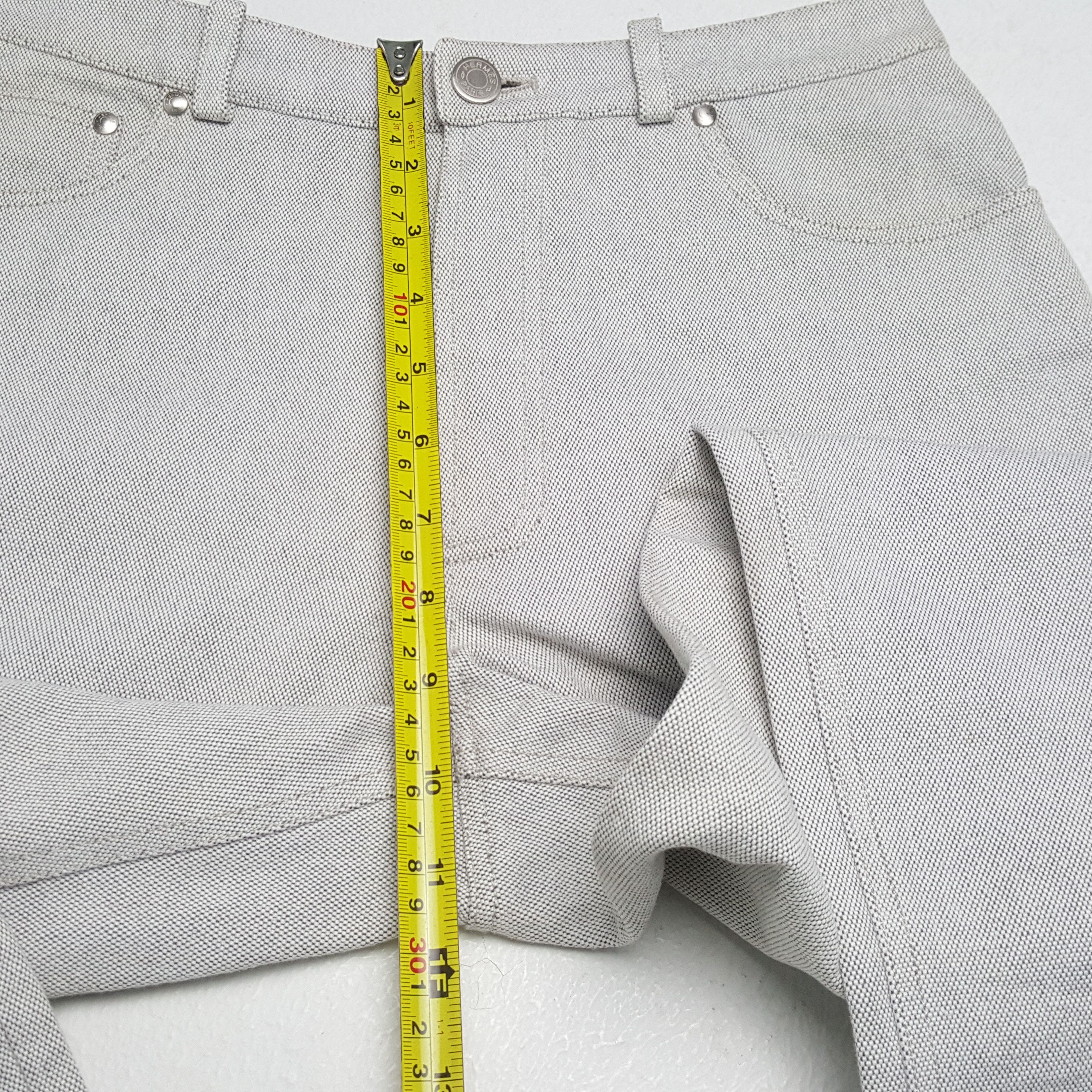 Hermes × Vintage HERMES PARIS FRANCE Fashion Brand Pants Size 25" / US 0 / IT 36 - 8 Thumbnail