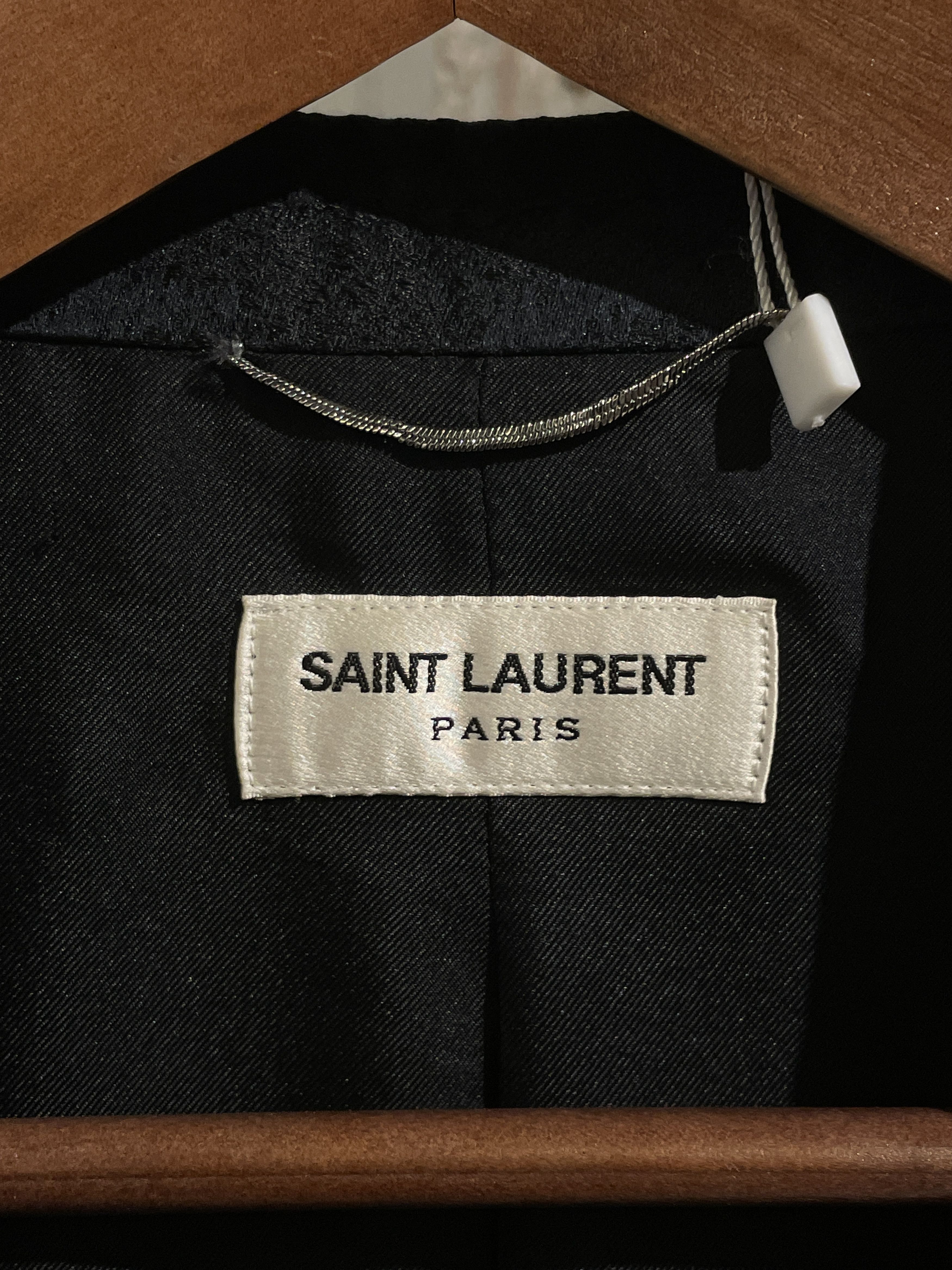 Saint Laurent Paris SS16 python silk snakeskin blazer Size 40R - 5 Thumbnail