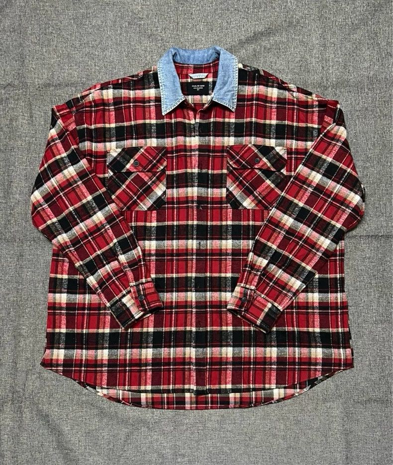 Fear of God Fear of God Season 5 red plaid shirt Size US L / EU 52-54 / 3 - 1 Thumbnail