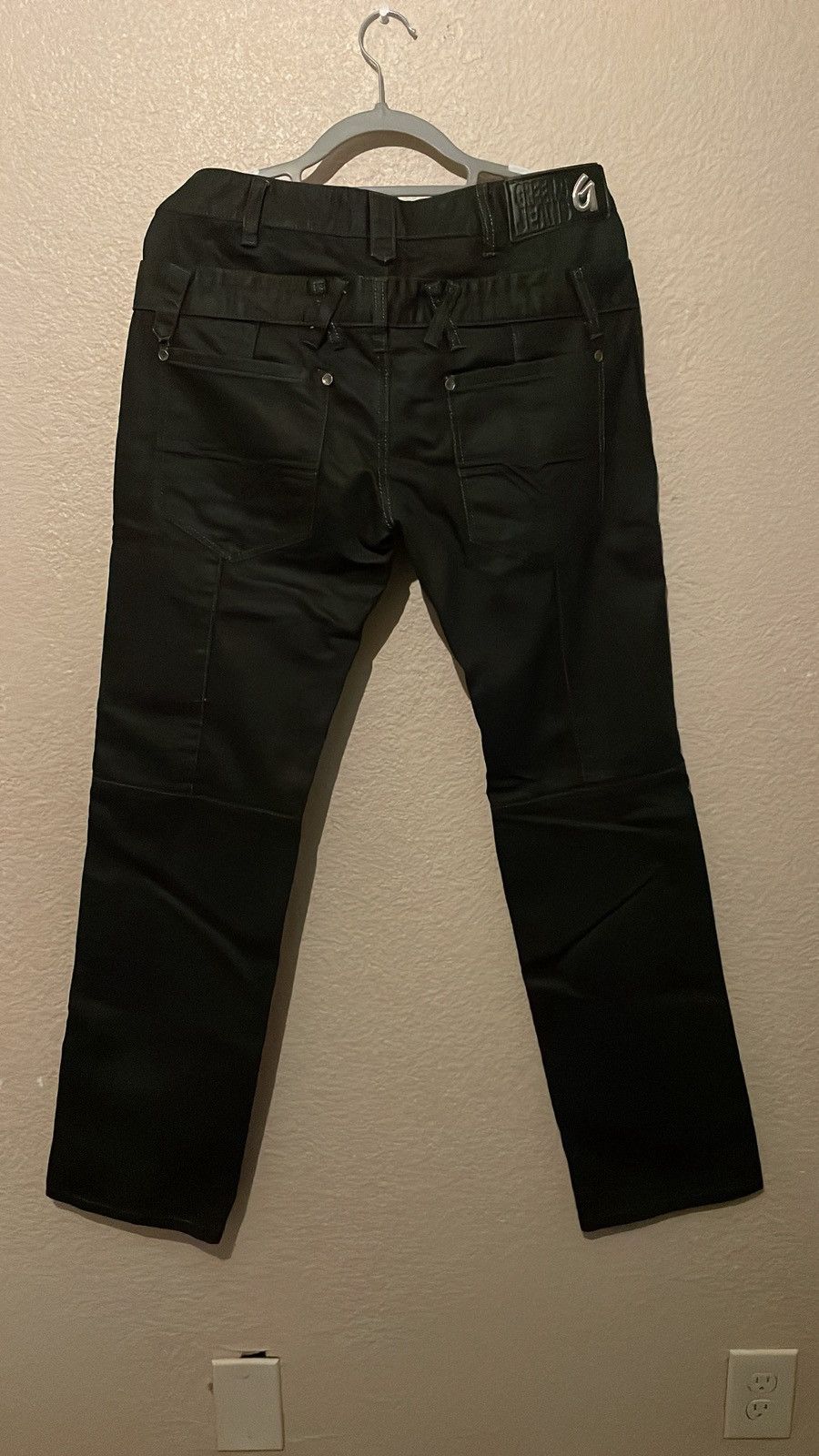 Vintage Green G jeans double waist y2k denim Size US 34 / EU 50 - 3 Thumbnail