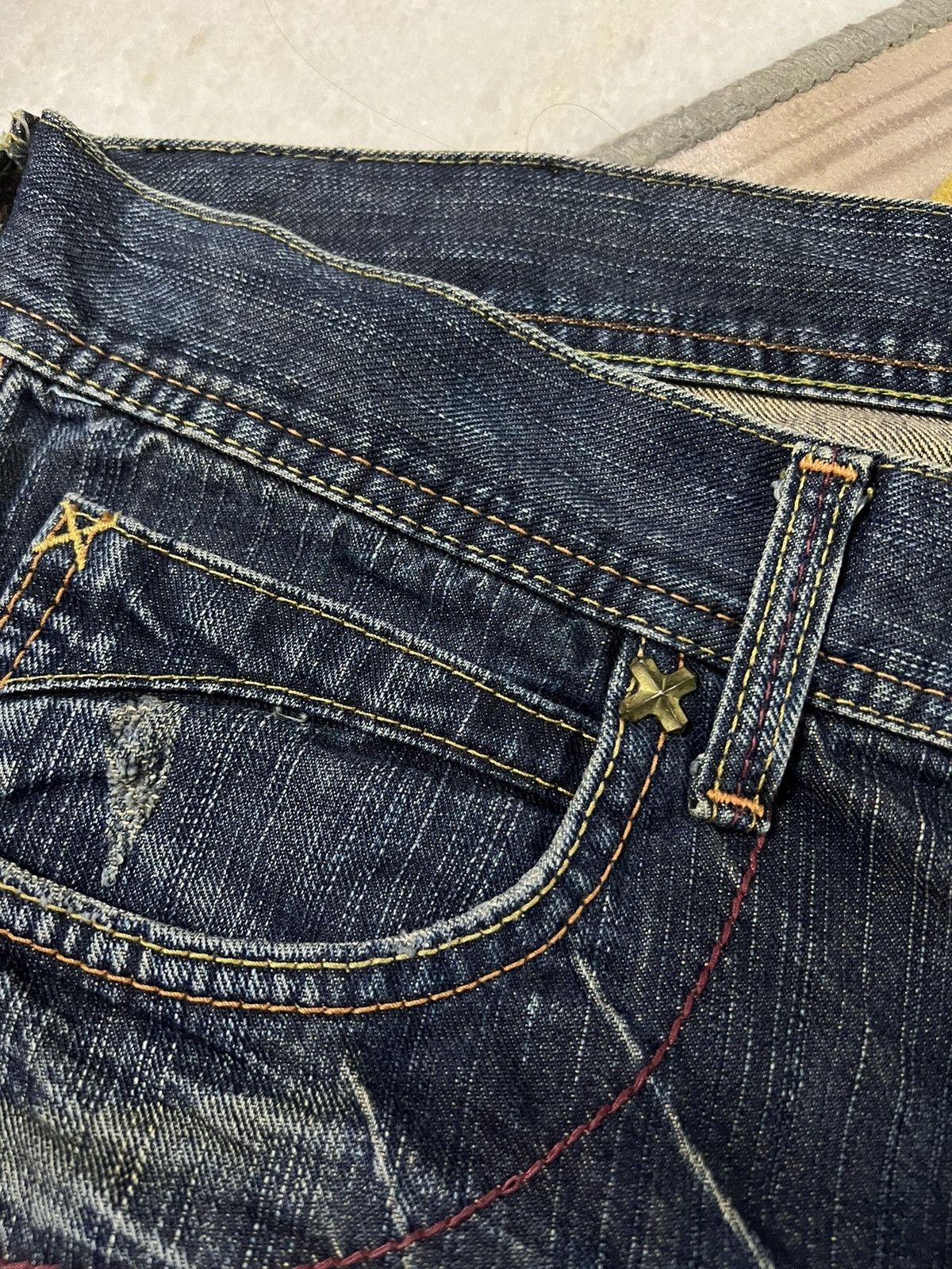 Japanese Brand × Lee × Vintage VINTAGE LEE RIDER DISTRESSED FLARE JEANS JAPAN Size US 33 - 6 Thumbnail