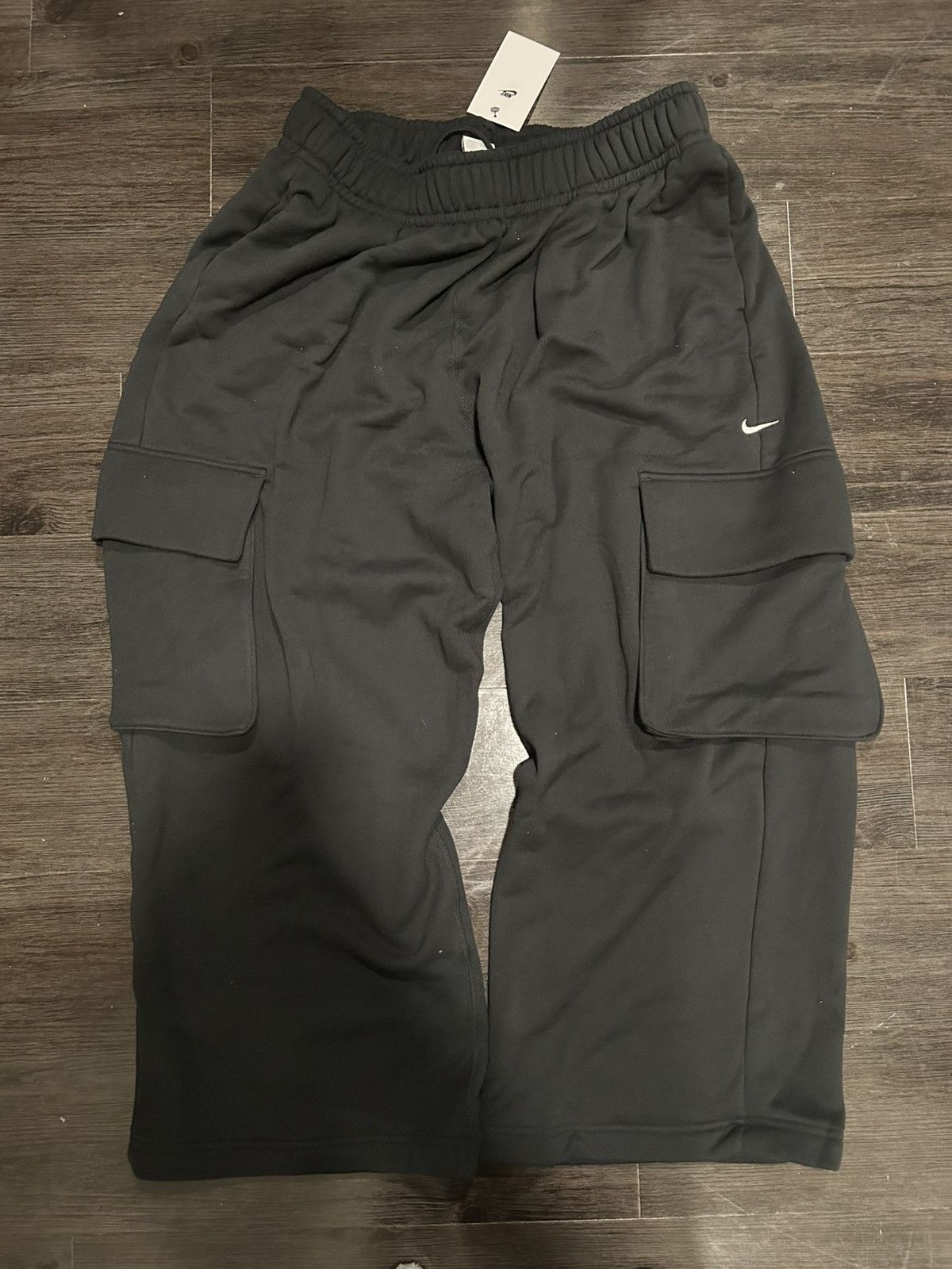 Nike Nike Black Cargo Sweatpants Low Rise Size 27" / US 4 / IT 40 - 1 Thumbnail