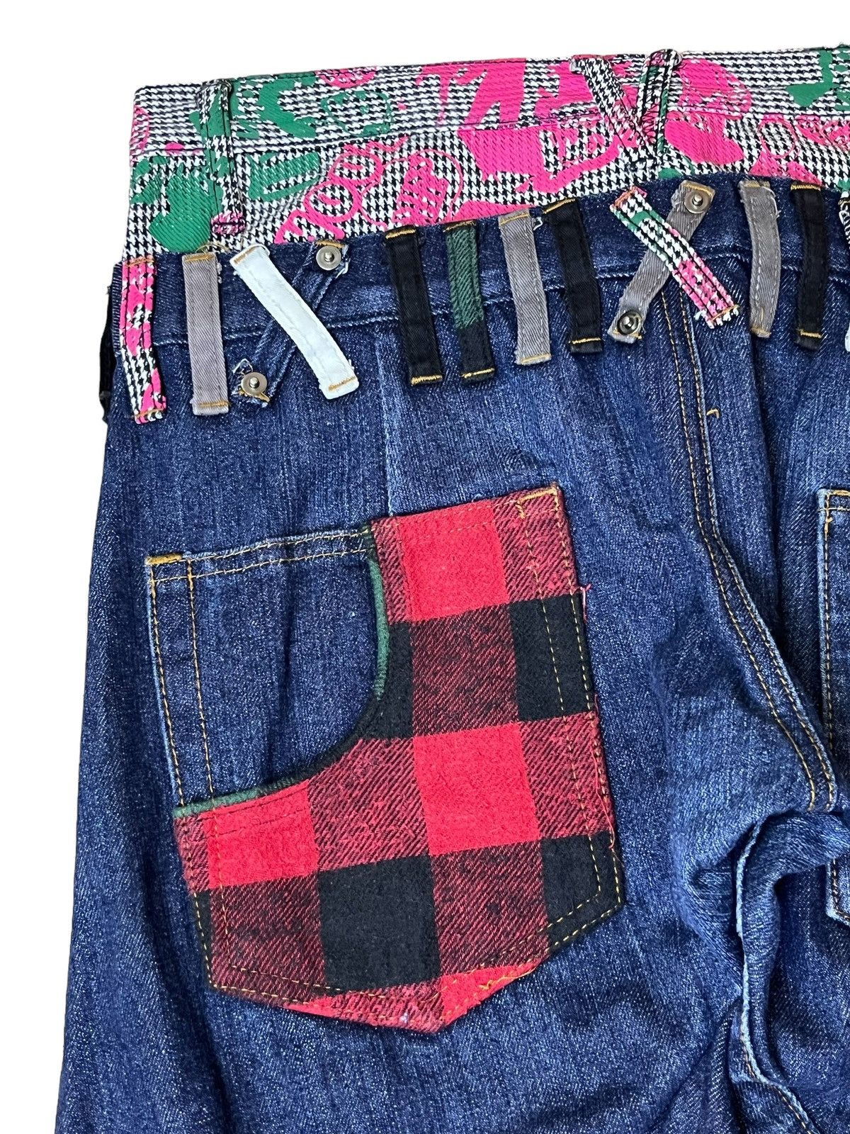 Japanese Brand ARCHIVE JAPANESE “UP START BREATHMINT” DOUBLE WAIST JEANS Size US 32 / EU 48 - 9 Thumbnail