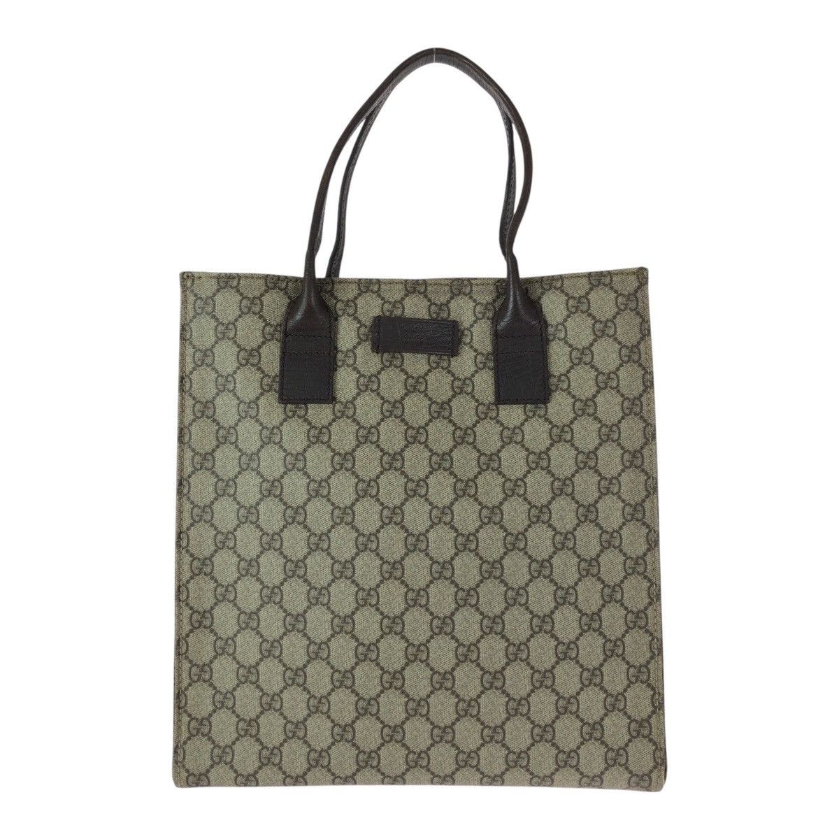 Gucci Gucci Gucci GG Supreme Canvas Leather Tote Bag Textile Tote Bag 91249 DUTY FREE for USA Size ONE SIZE - 1 Thumbnail