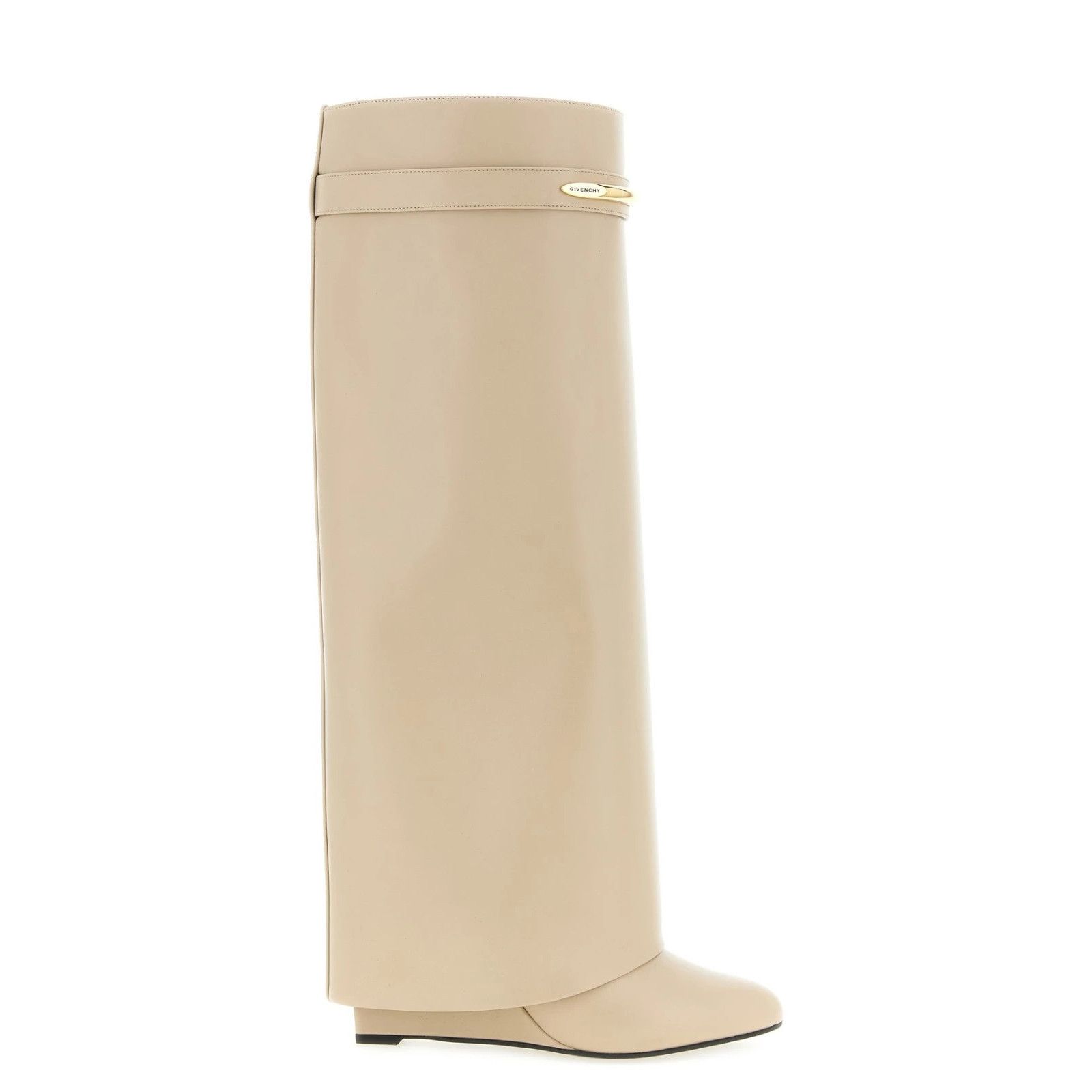 Givenchy GIVENCHY Shark Beige Leather 95mm Heel Boots New & Authentic Size US 8 / IT 38 - 1 Thumbnail