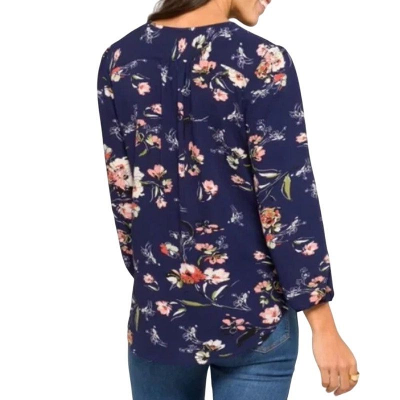 Other Kenmore Split Neck Blouse - Stitch Fix 3/4 Sleeve Floral Top Size S / US 4 / IT 40 - 6 Thumbnail
