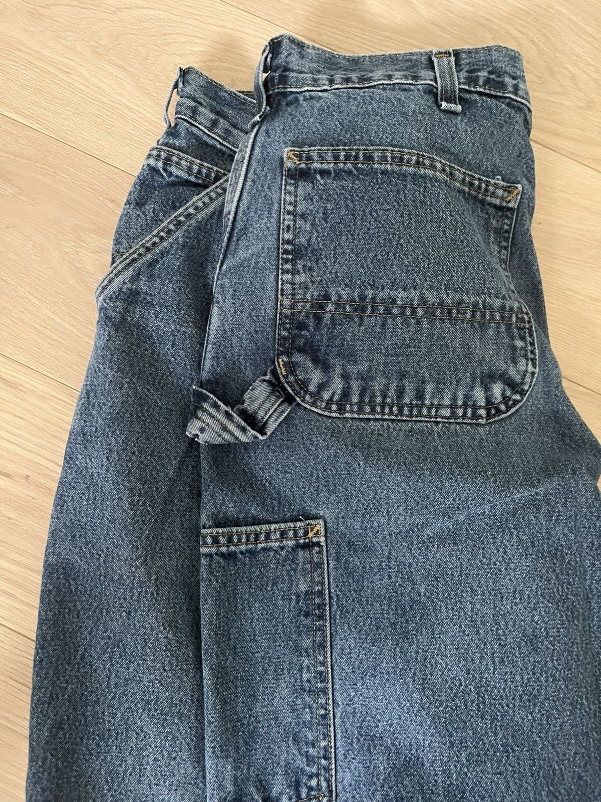 Carhartt Carhartt jeans blue workwear baggy loose fitting Size US 33 - 5 Thumbnail