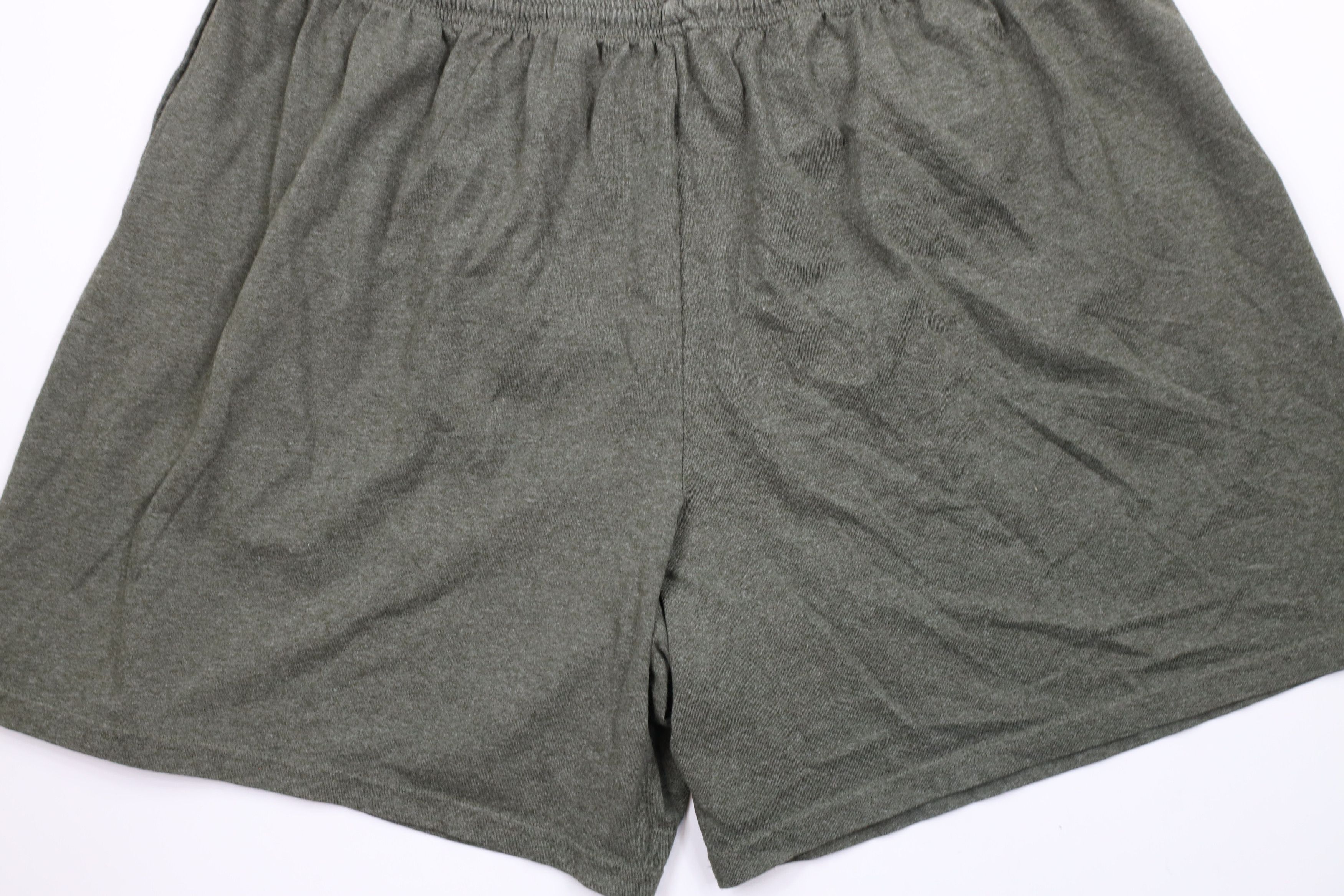 Vintage Vintage 90s Streetwear Blank Above Knee Shorts Heather Green Size US 40 / EU 56 - 9 Thumbnail
