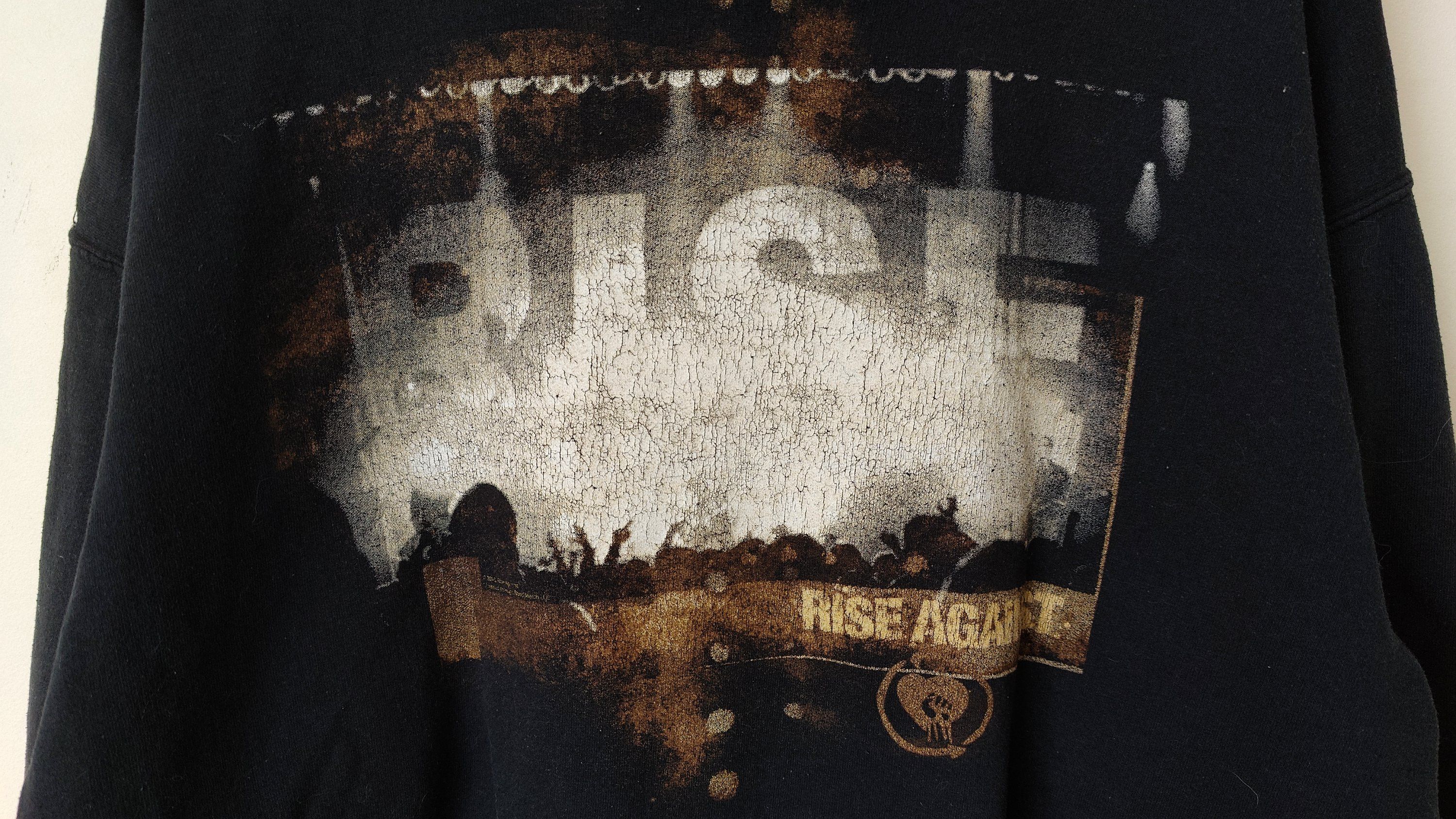 Band Tees × Vintage Rise Against Y2K Official Merch Hardcore Sweatshirt Hoodie Size US L / EU 52-54 / 3 - 4 Thumbnail