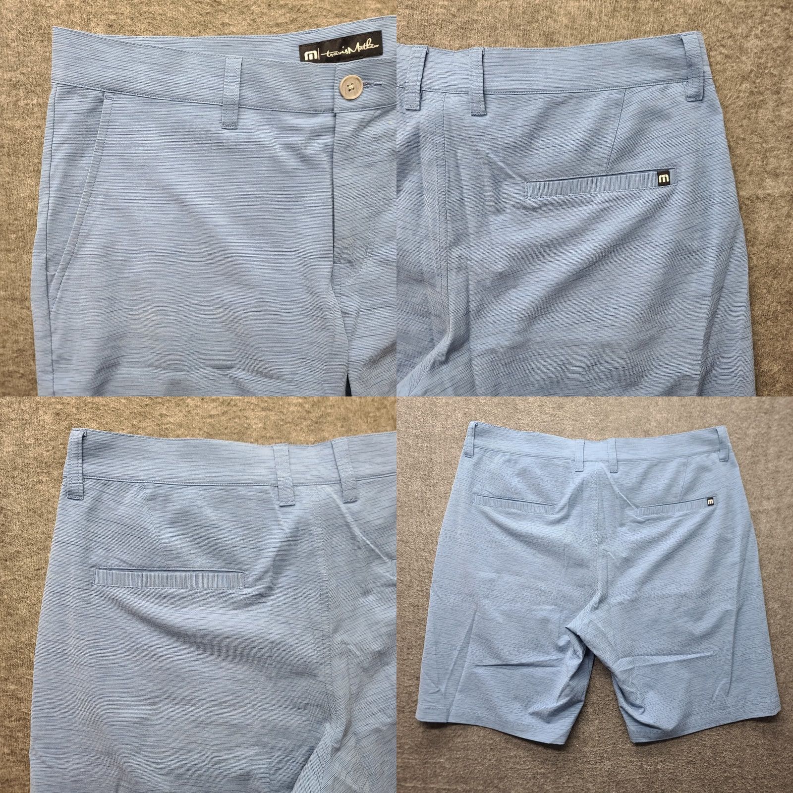 TravisMathew Travis Mathew Shorts Mens 34 Regular Fit Tech Chino Hybrid Golf Performance Size US 34 / EU 50 - 8 Thumbnail