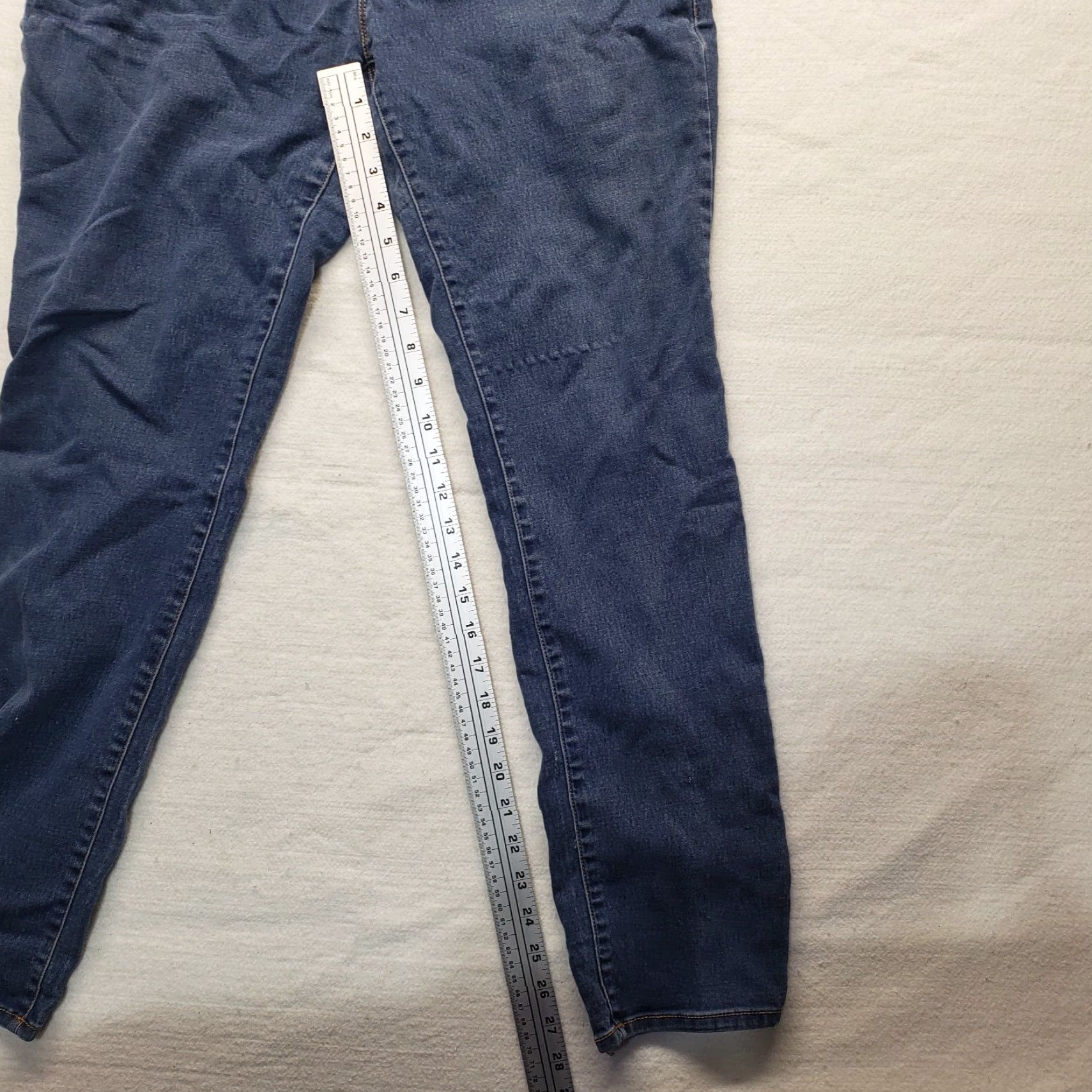 Vintage No Boundaries Jeans Straight Denim Blue Women's 17 Regular Size 17 Dark Wash Comfort Stretch Size 38" / US 16 / IT 52 - 6 Thumbnail