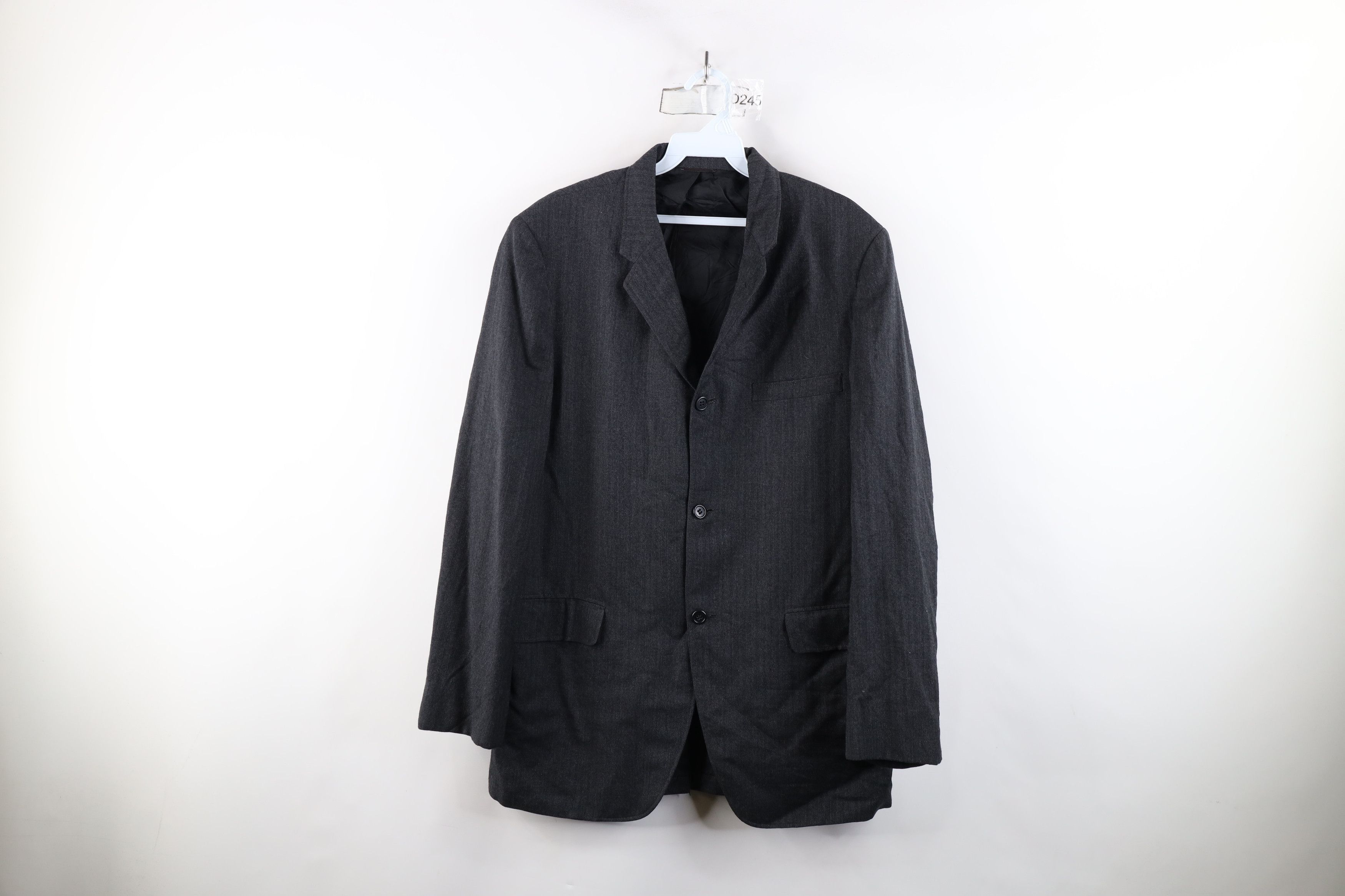 Vintage Vintage 60s 70s Rockabilly Herringbone Blazer Suit Jacket Size US XXL / EU 58 / 5 - 1 Thumbnail