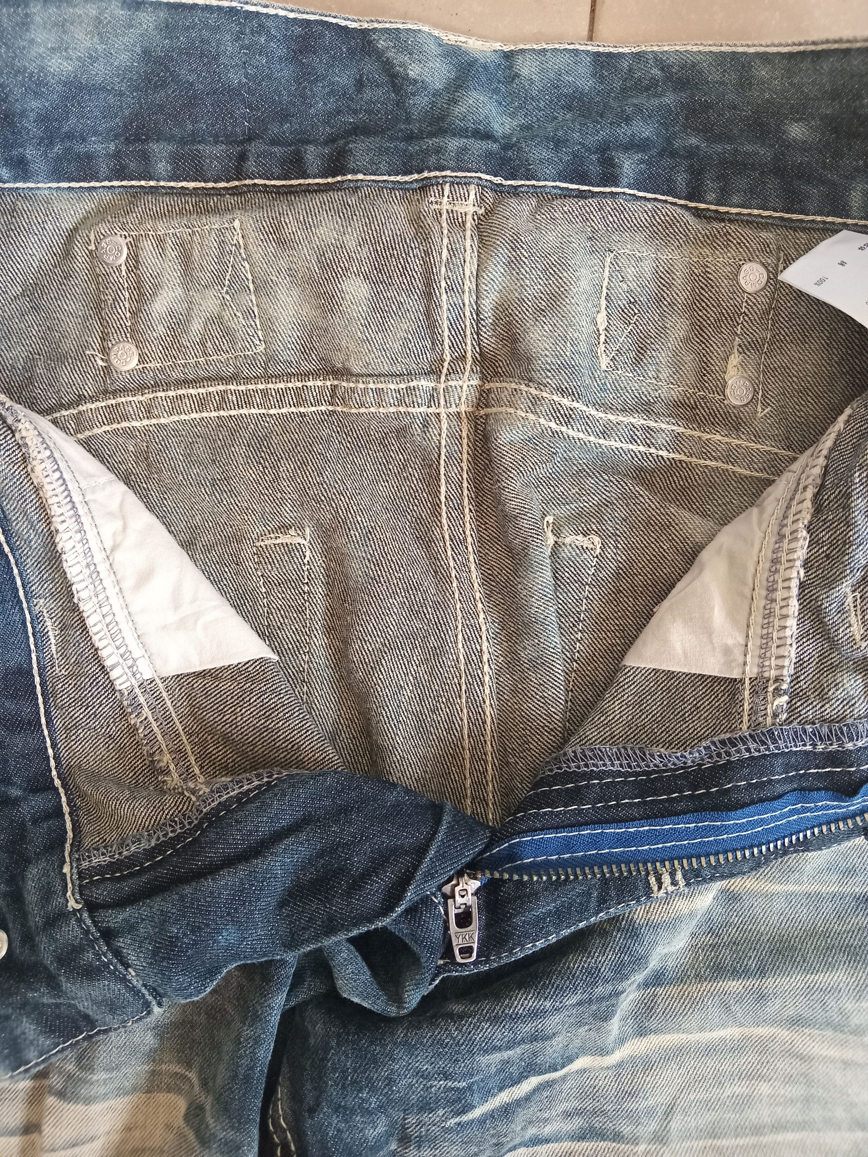 Japanese Brand 💥Style💥ANTI LABEL Asid Wash Distressed Jeans Size US 28 / EU 44 - 10 Thumbnail