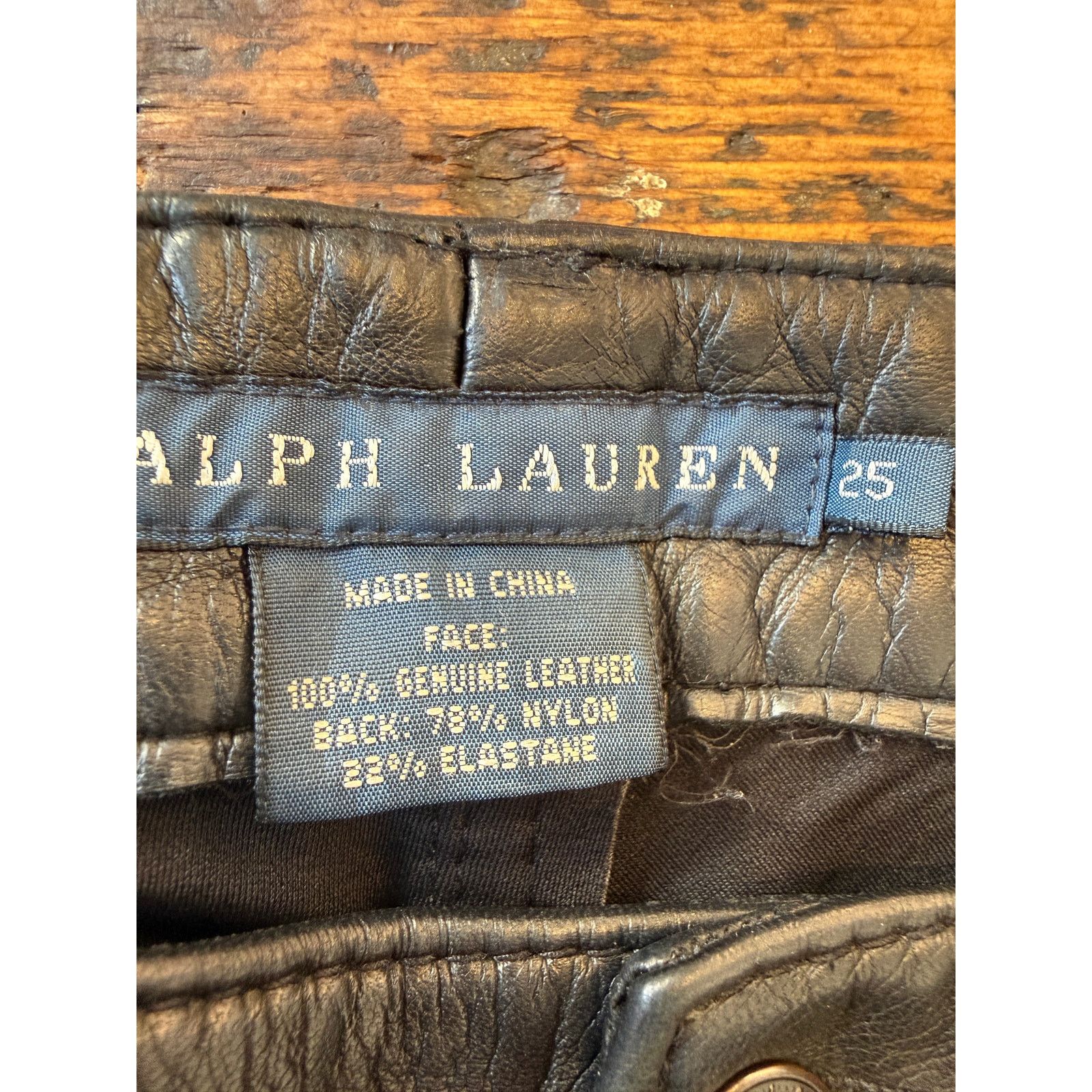 Ralph Lauren Ralph Lauren Leather Thompson 650 Jeans Size 25" / US 0 / IT 36 - 3 Thumbnail