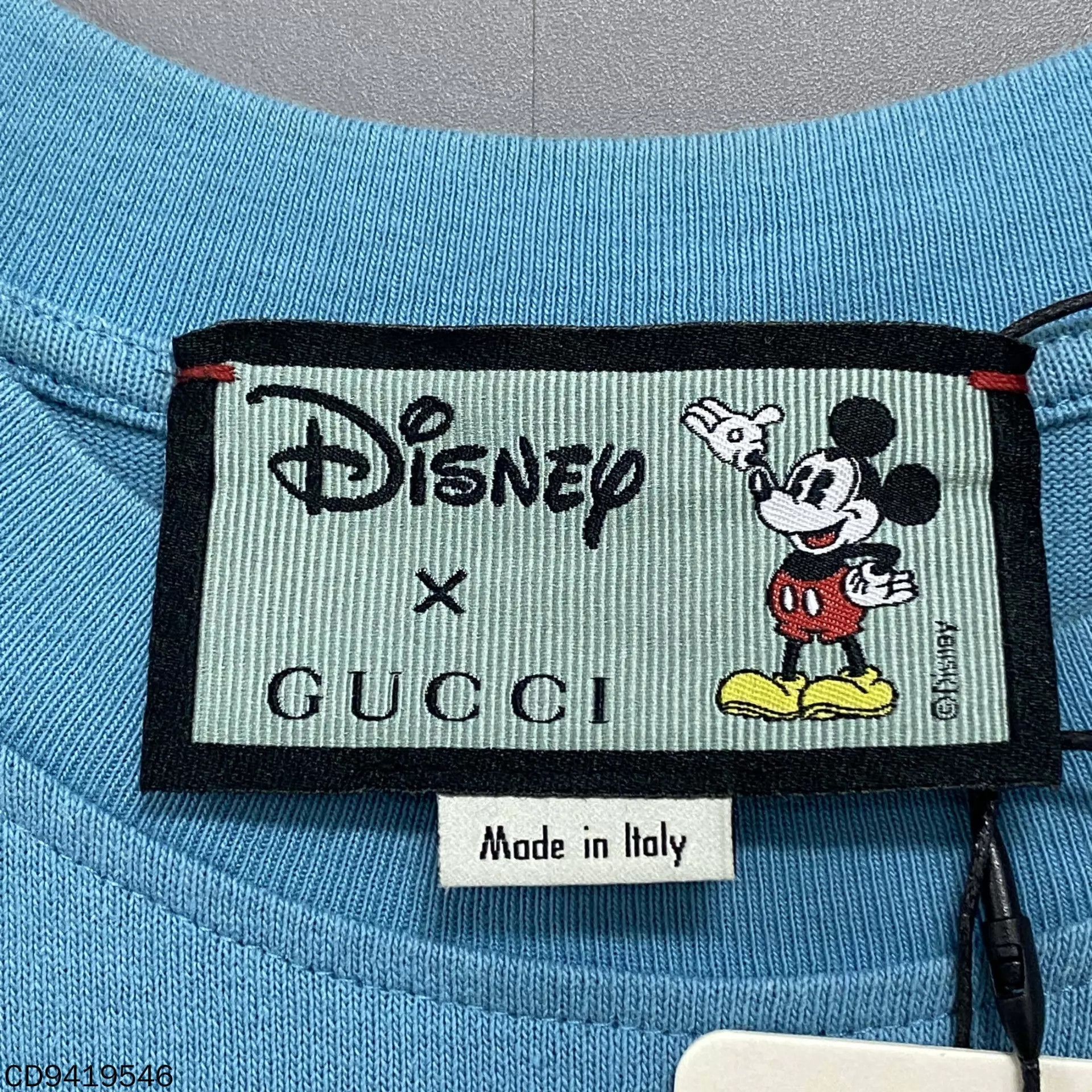 Gucci GUCCI Mickey Logo Light Blue Short Sleeve S Size US S / EU 44-46 / 1 - 4 Thumbnail