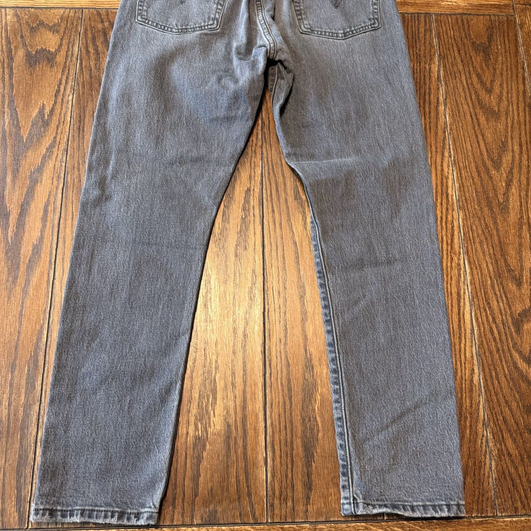 Levi's Levi's 501 Skinny High Rise Button Fly Jeans Womens 27x28 Faded Black Gray Size 27" / US 4 / IT 40 - 4 Thumbnail