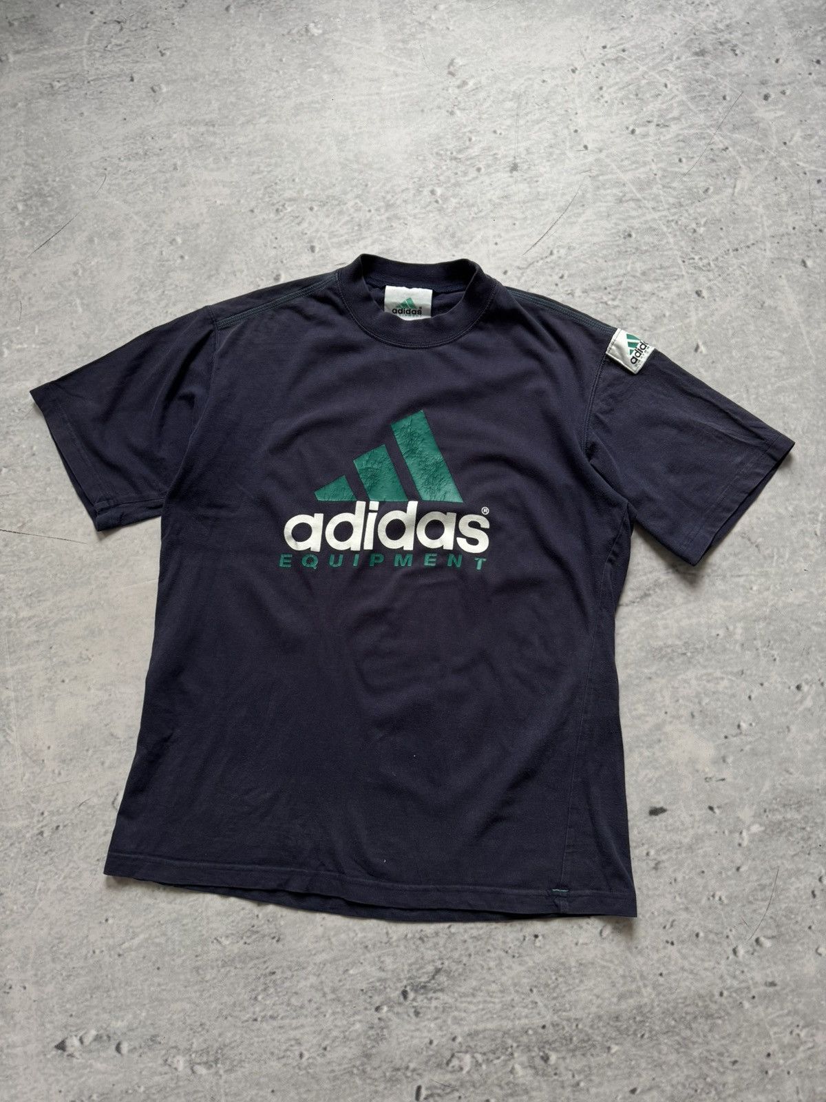 Adidas × Vintage Adidas Equipment 90s vintage tee big logo Size US L / EU 52-54 / 3 - 1 Thumbnail