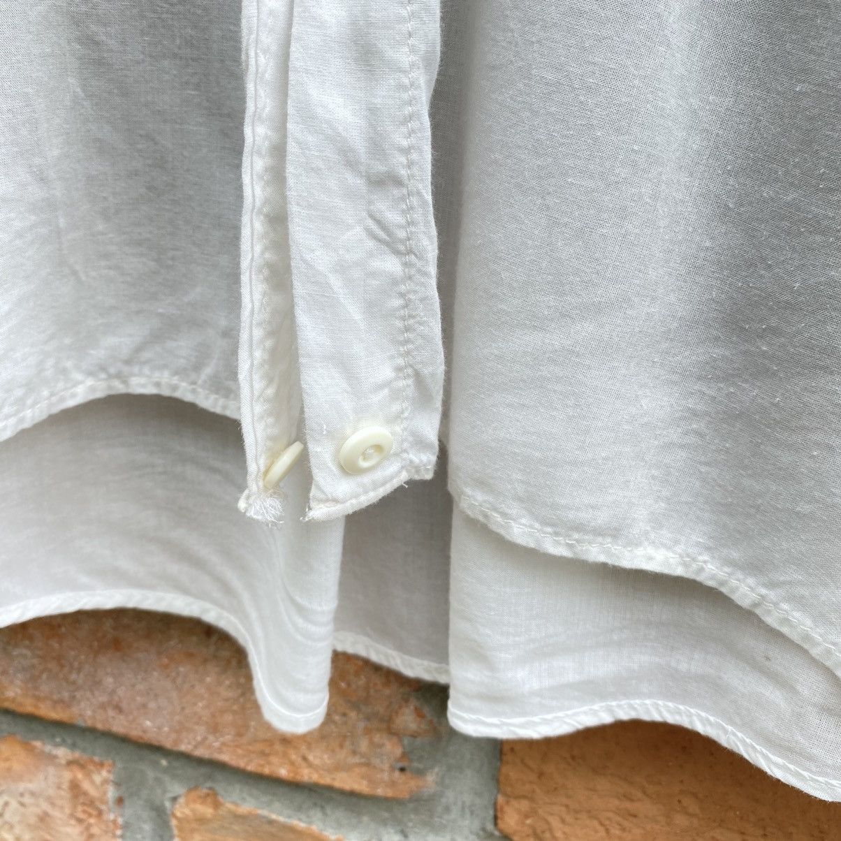 Japanese Brand G.O.A White Soft Long Sleeve Shirt Size US XL / EU 56 / 4 - 19 Thumbnail