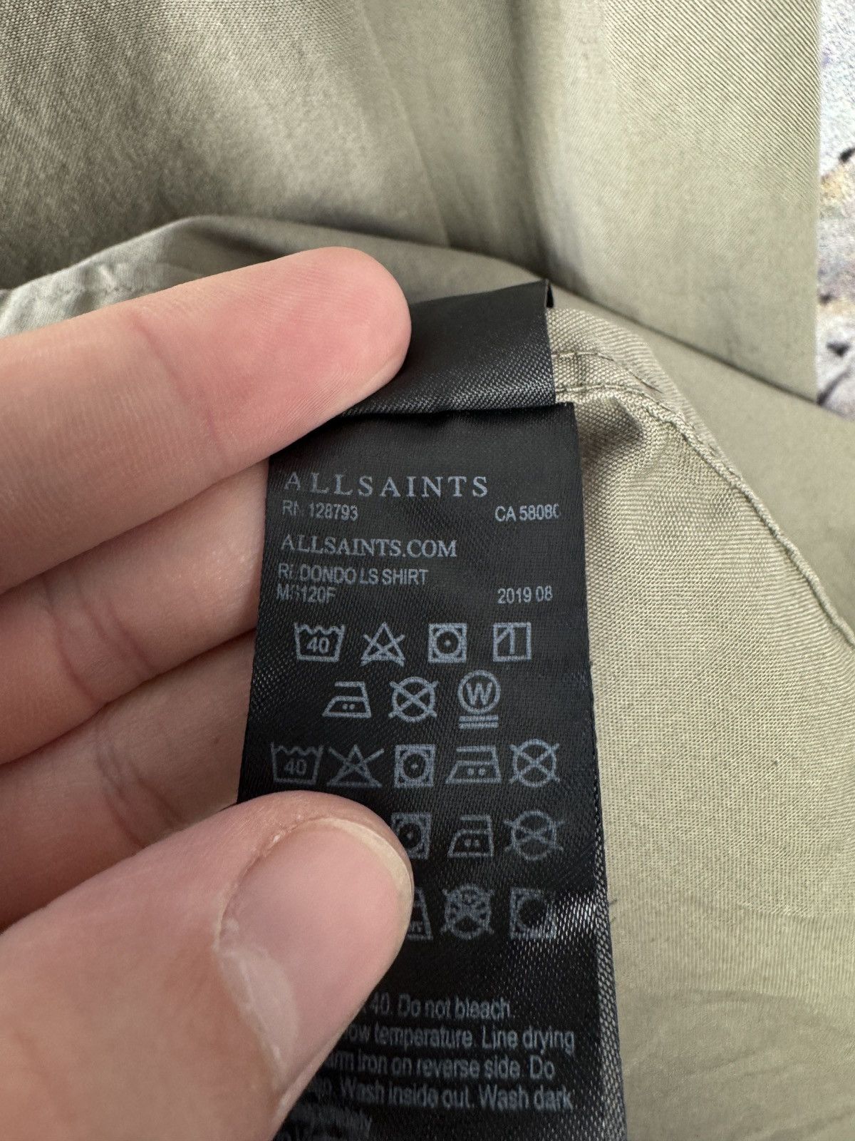 Allsaints Men’s Allsaints Remondo LS Shirt Button Up Size Medium Size US M / EU 48-50 / 2 - 8 Thumbnail