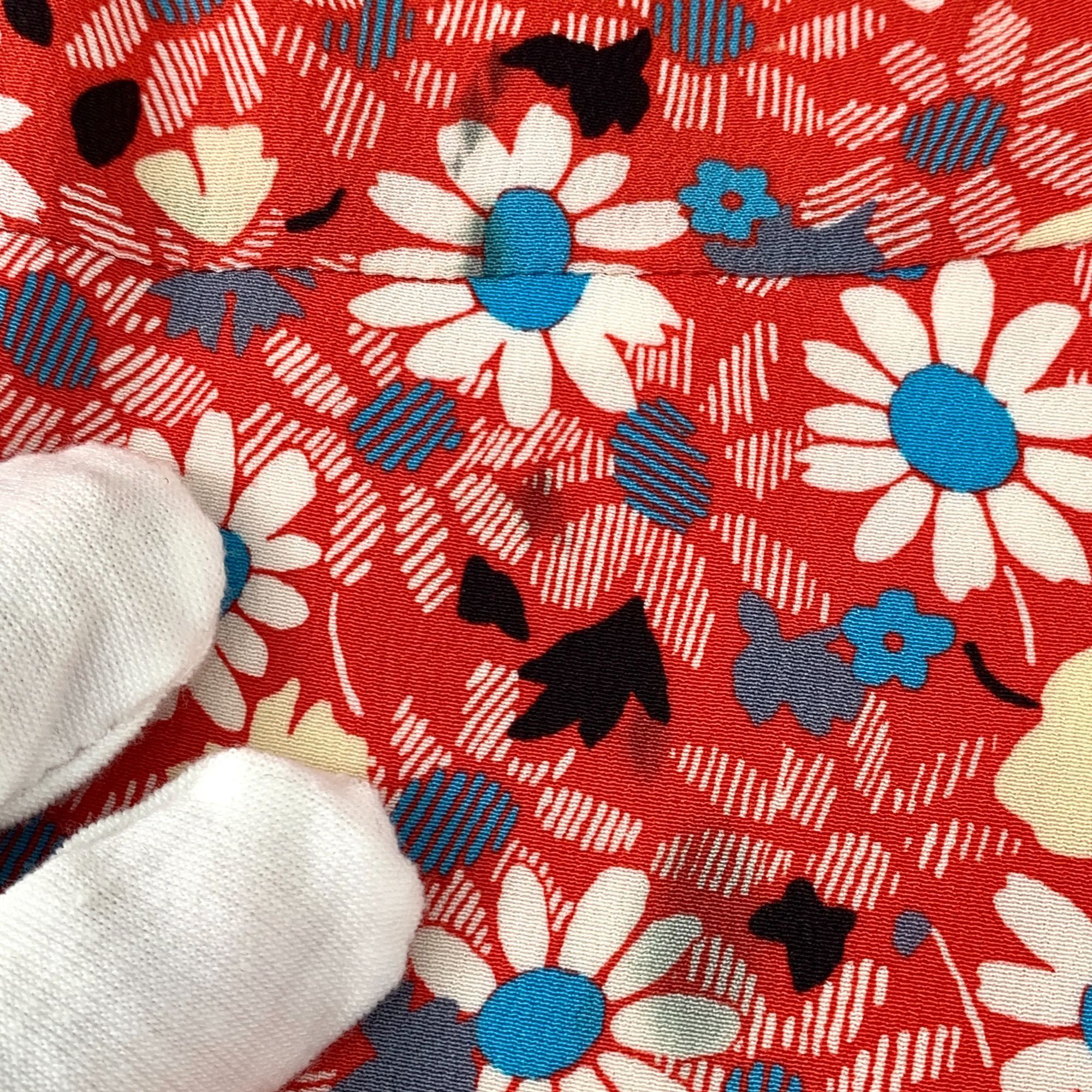 Miu Miu MiuMiu Floral Print V-Neck Short Sleeve Dress (Size 36) Size XS / US 0-2 / IT 36-38 - 5 Thumbnail