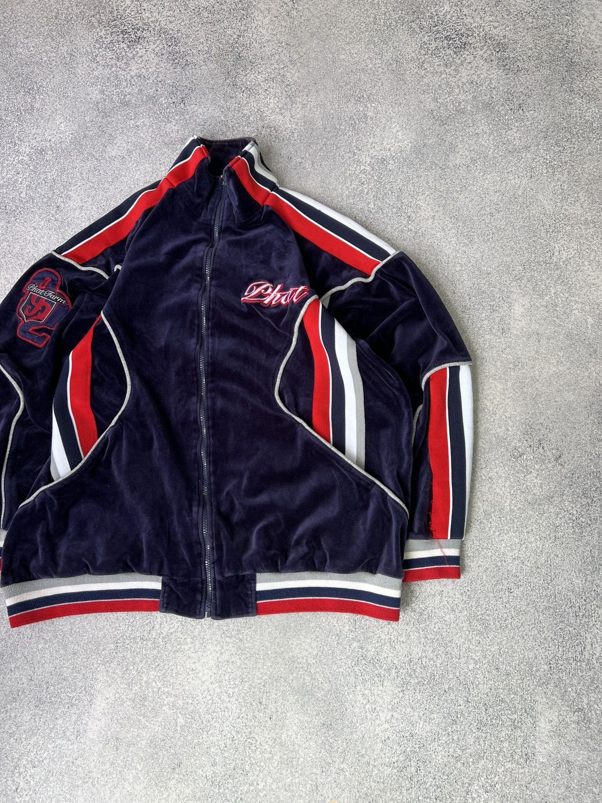 Vintage Vintage 90s Phat Farm Velour Classic Hip Hop Jacket Men’s Size US XL / EU 56 / 4 - 2 Thumbnail