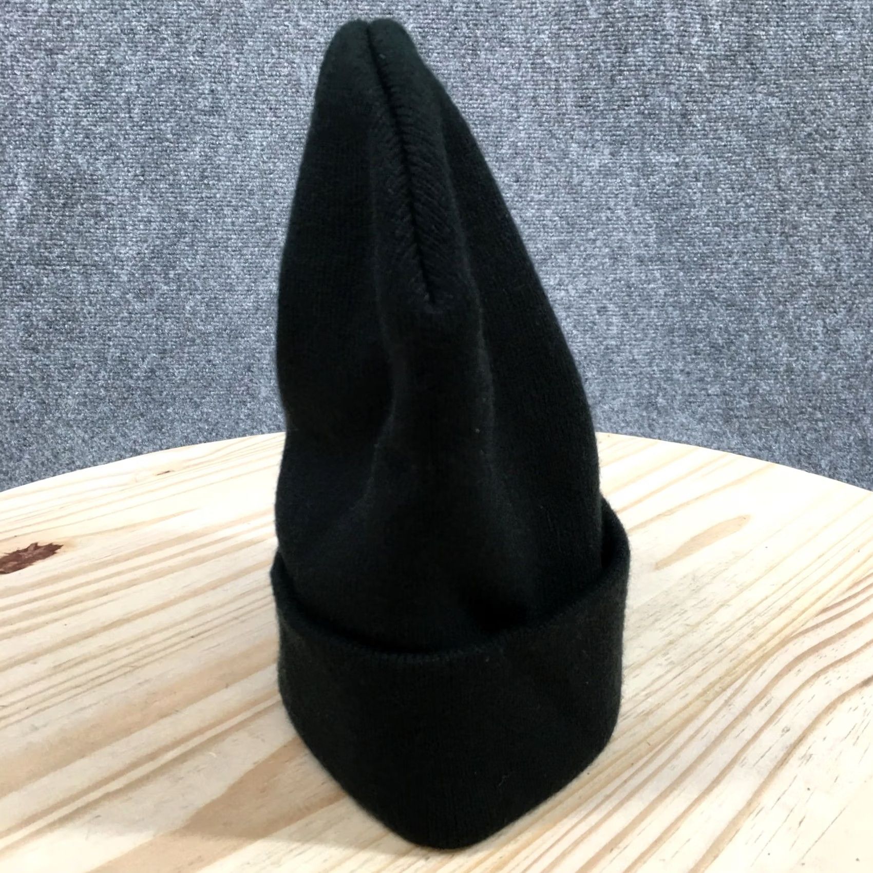 Lee Lee Beanie Mens One Size Black Cuffed Knitted Winter Hat Stretch Casual Workwear Size ONE SIZE - 7 Thumbnail