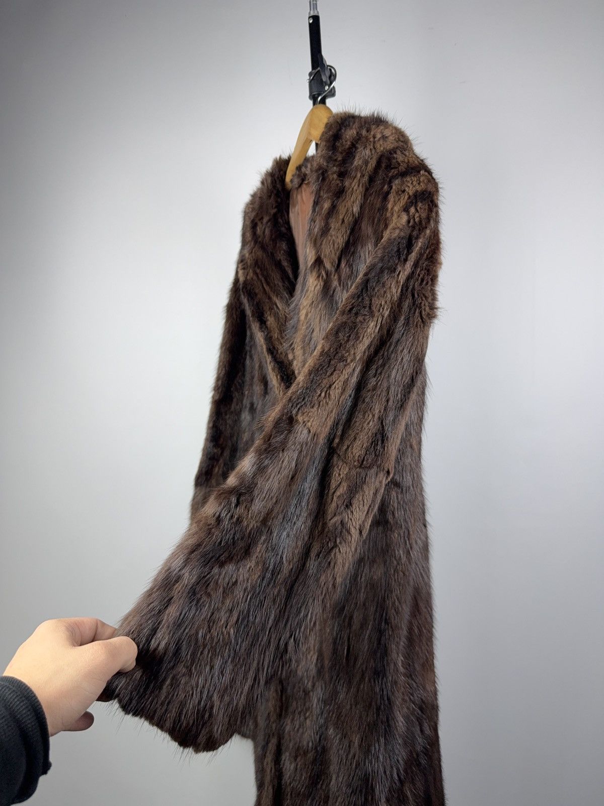 Japanese Brand Vintage Real Mink Fur Coat Brown Classic Long Jacket Size M / US 6-8 / IT 42-44 - 4 Thumbnail