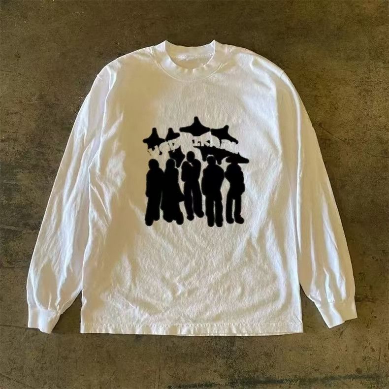 Japanese Brand × Vintage American street retro print long sleeve t-shirt Size US L / EU 52-54 / 3 - 1 Thumbnail