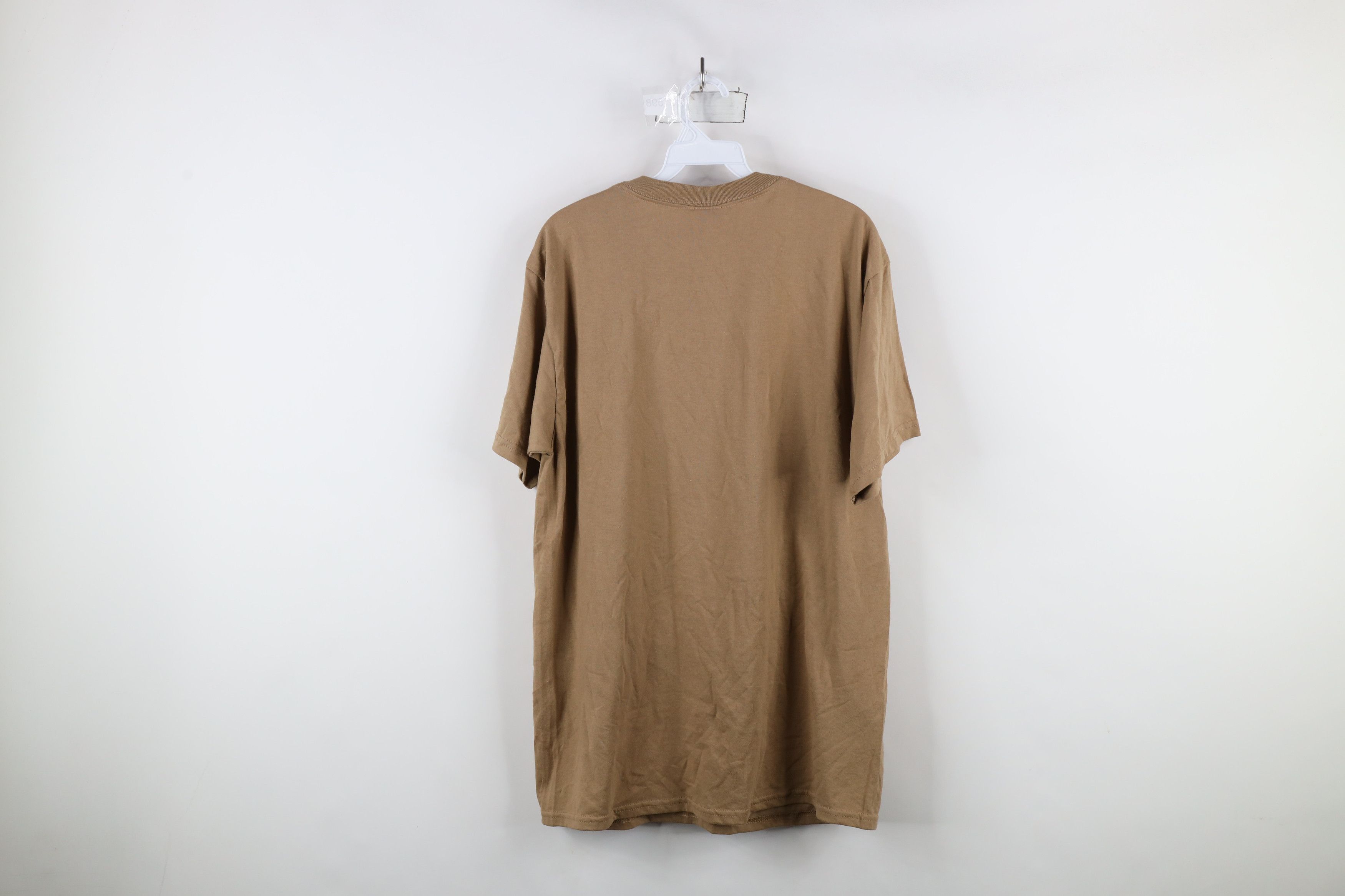 Vintage Vintage 90s Streetwear Short Sleeve T-Shirt Beige Khaki Size US L / EU 52-54 / 3 - 10 Thumbnail