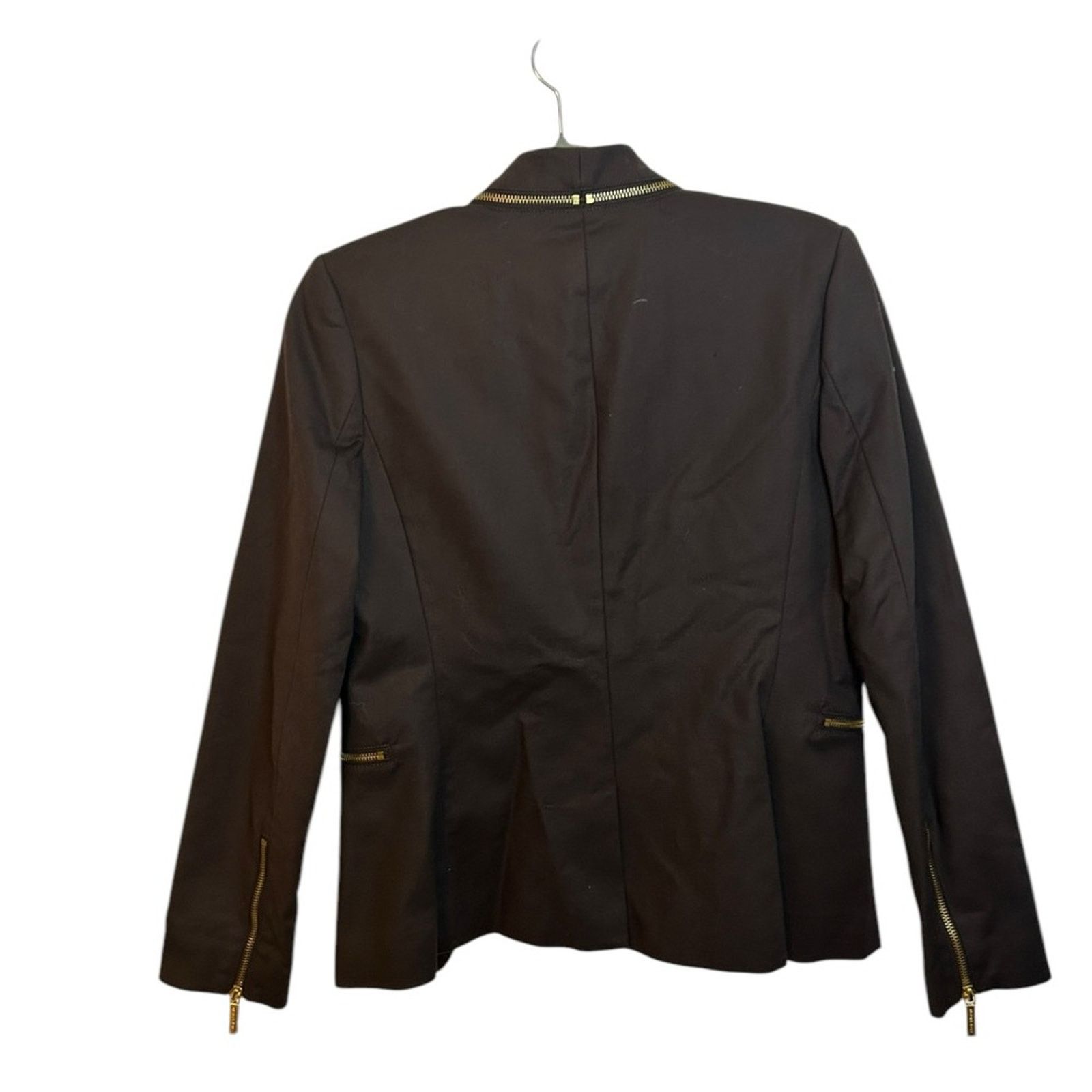 Michael Kors Michael Michael Kors Lux Crepe Zip Collar Jacket Size M / US 6-8 / IT 42-44 - 2 Thumbnail