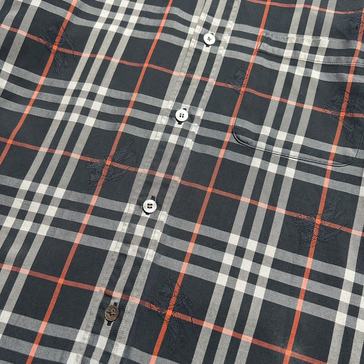 Burberry Vintage Burberrys Monogram Button Shirt Size M / US 6-8 / IT 42-44 - 8 Thumbnail