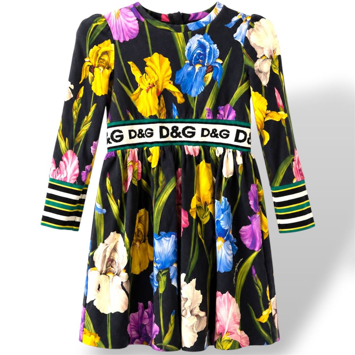Dolce & Gabbana DOLCE & GABBANA GIRLS FLORAL IRIS DRESS 5 YEARS 107/113CM Size XXS / US 00 / IT 34 - 1 Thumbnail