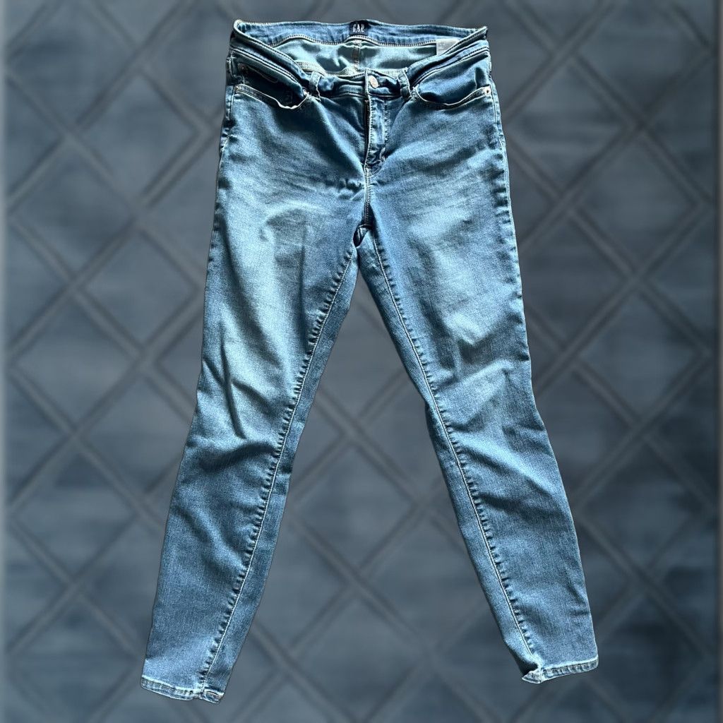 Gap VINTAGE Gap Jeans Women’s 28 Blue Denim TRUE SKINNY Mid Rise Dark Wash Modern Size 28" / US 6 / IT 42 - 1 Thumbnail