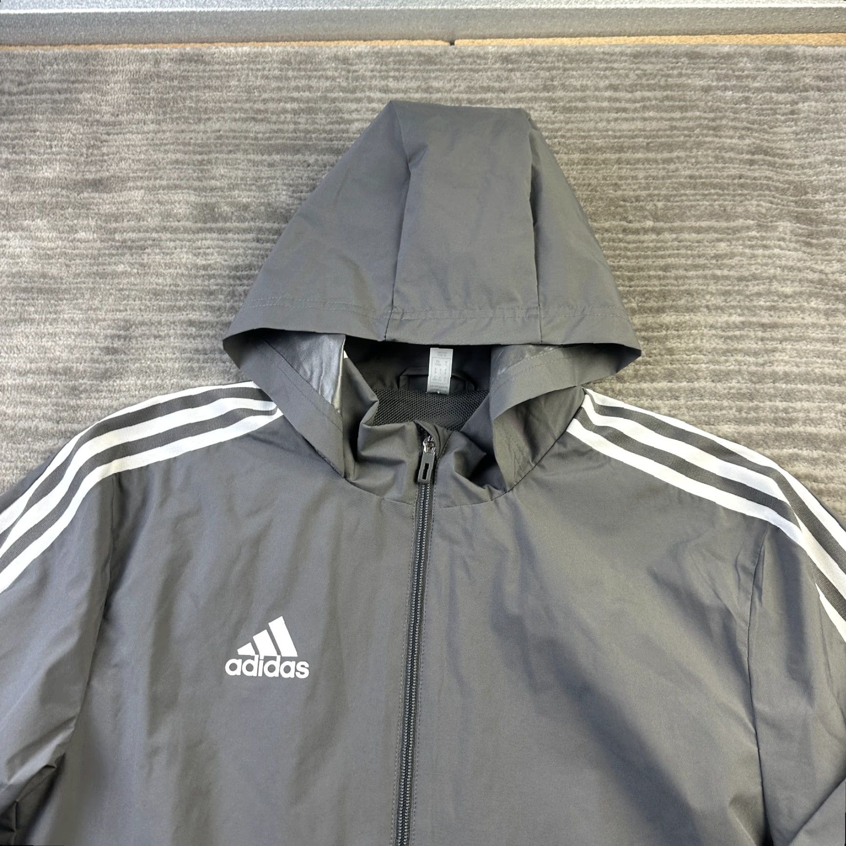 Adidas Adidas Jacket Mens Small Gray Full Zip Hooded Tiro 21 Gym Training Activewear Casual Travel Size US S / EU 44-46 / 1 - 3 Thumbnail