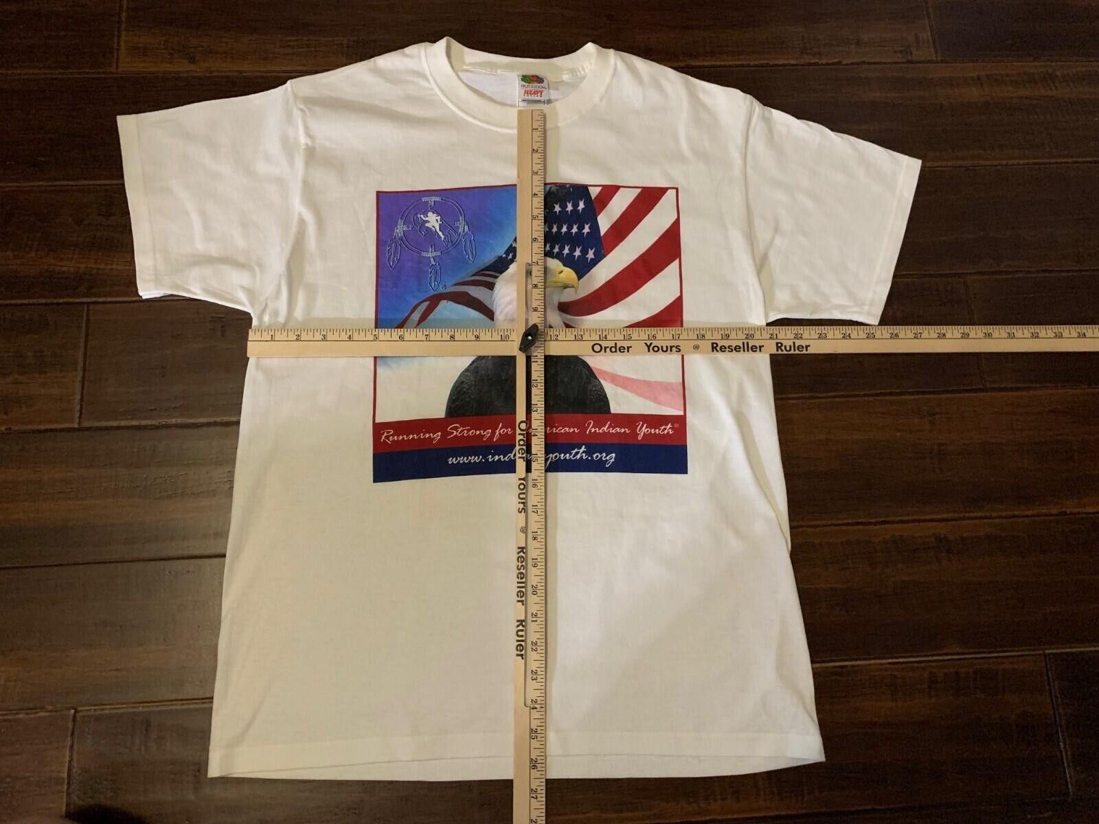 Fruit Of The Loom Fruit of the Loom Cotton Large American Indian Youth T-shirt Size US L / EU 52-54 / 3 - 3 Thumbnail