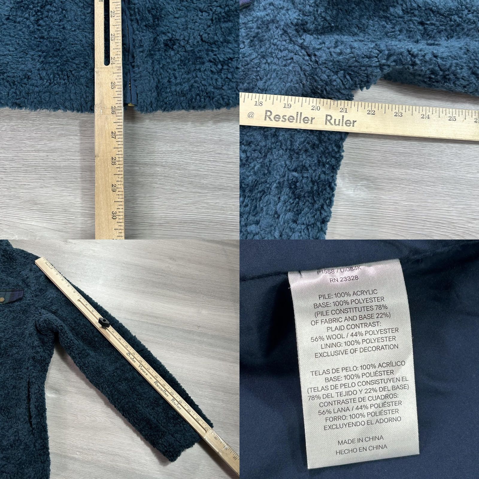 Pendleton Pendleton Jacket Mens M Navy Sherpa Fleece Full Zip Plaid Lined Cozy Bomber Jacket Mens Regular Blue Size US M / EU 48-50 / 2 - 8 Thumbnail