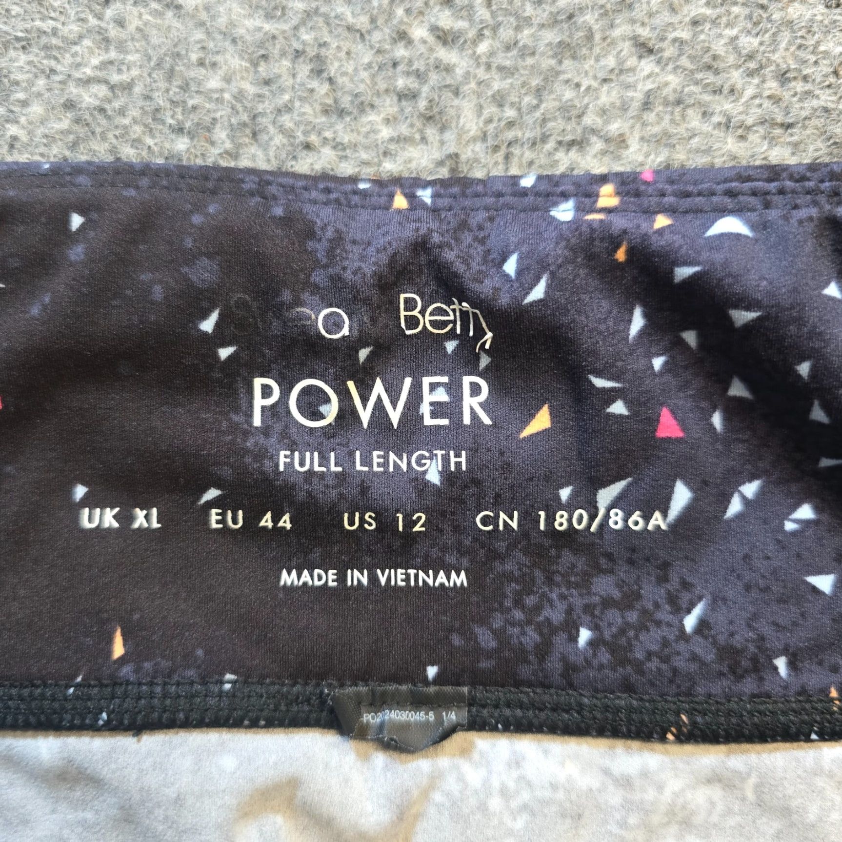 Sweaty Betty Sweaty Betty Leggings Womens Size 12 Black Gray Power Full Length Workout Casual Size 34" / US 12 / IT 48 - 4 Thumbnail