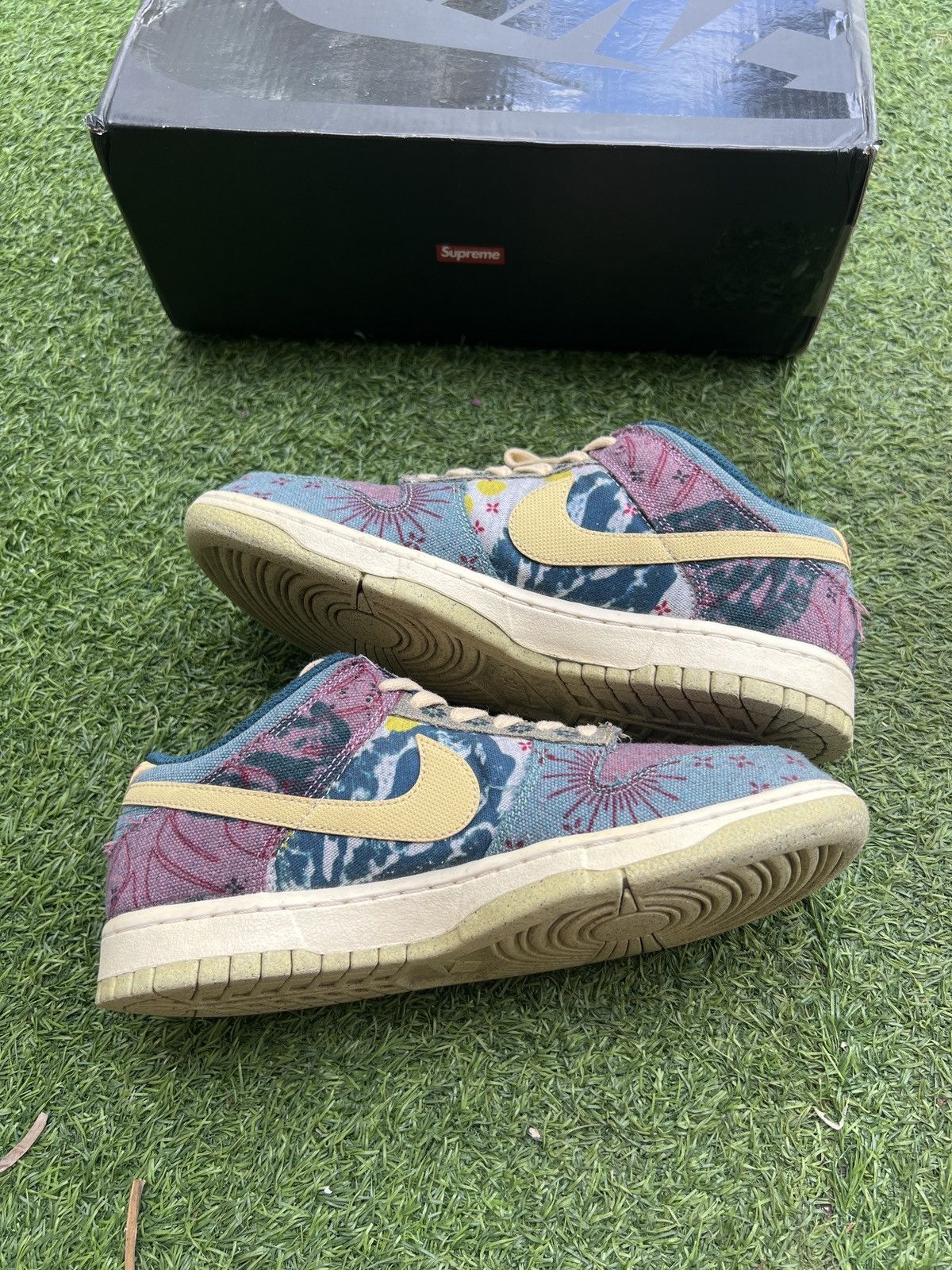 Nike 🍋Nike Dunk Low 'Community Garden' CZ9747-900 Size US 8 / EU 41 - 3 Thumbnail