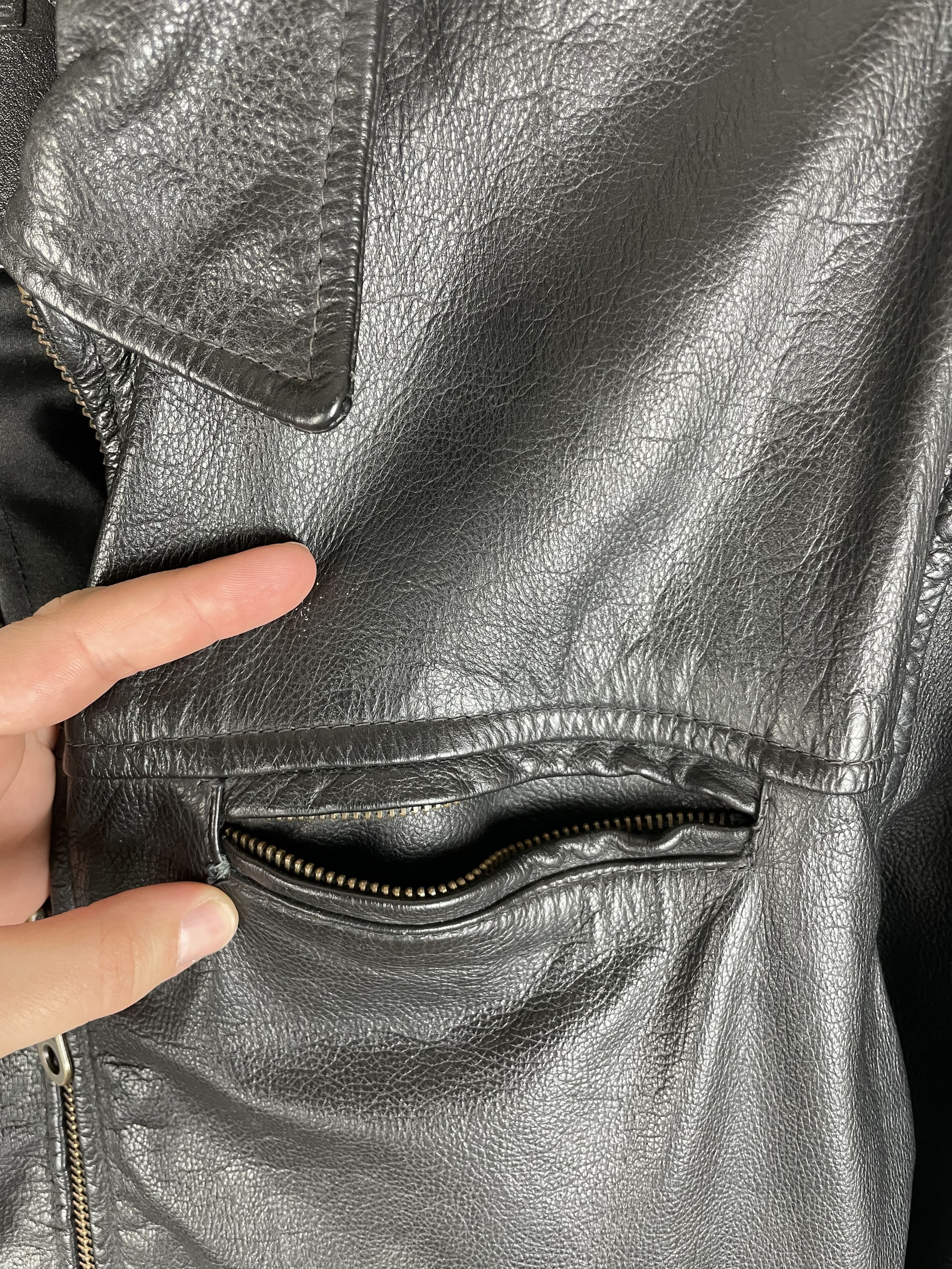 Vintage Vintage Leather Jacket 90s Size US S / EU 44-46 / 1 - 7 Thumbnail