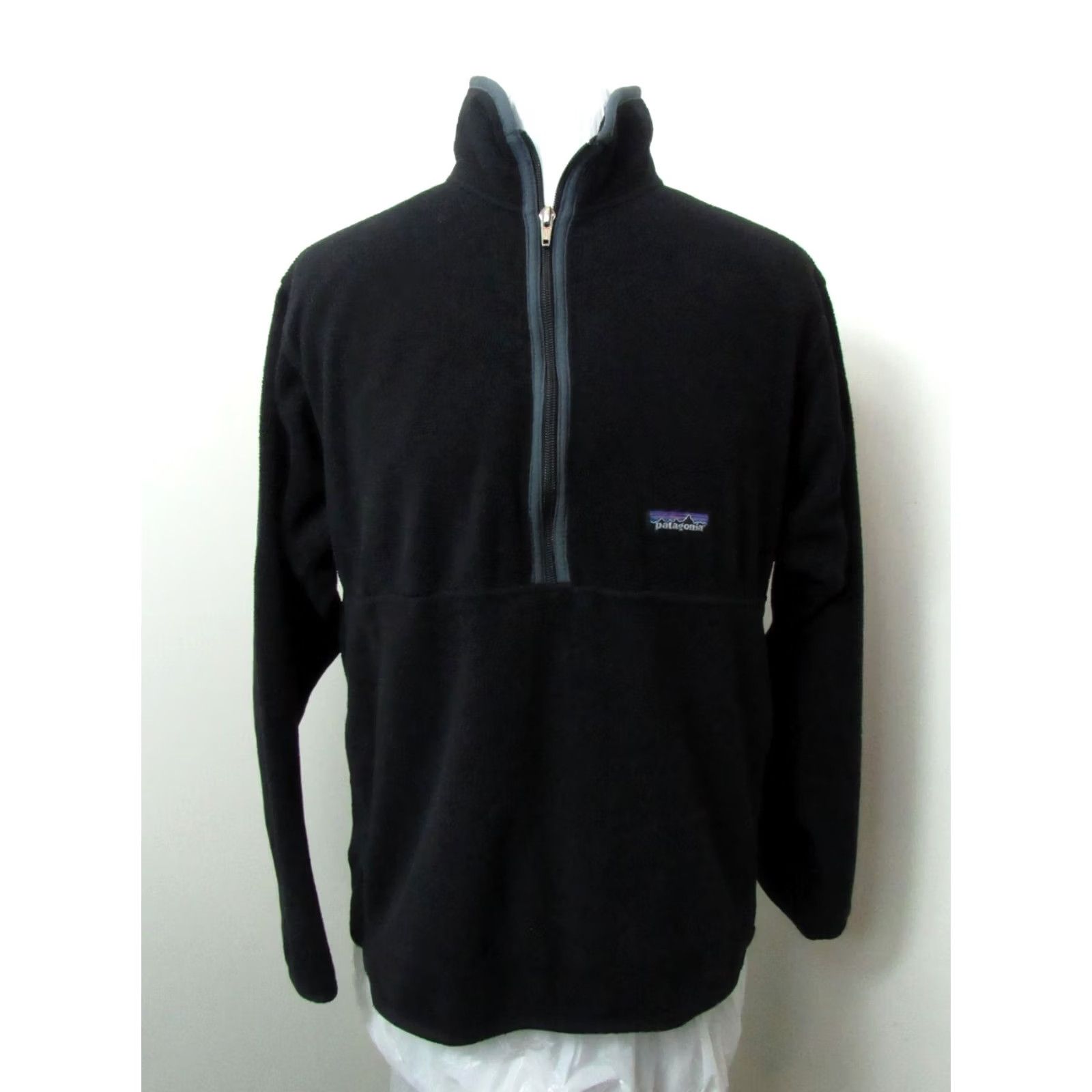 Patagonia VINTAGE Patagonia Synchilla 1/2 Zip Pullover Fleece Jacket Size Medium Black Size US M / EU 48-50 / 2 - 3 Thumbnail