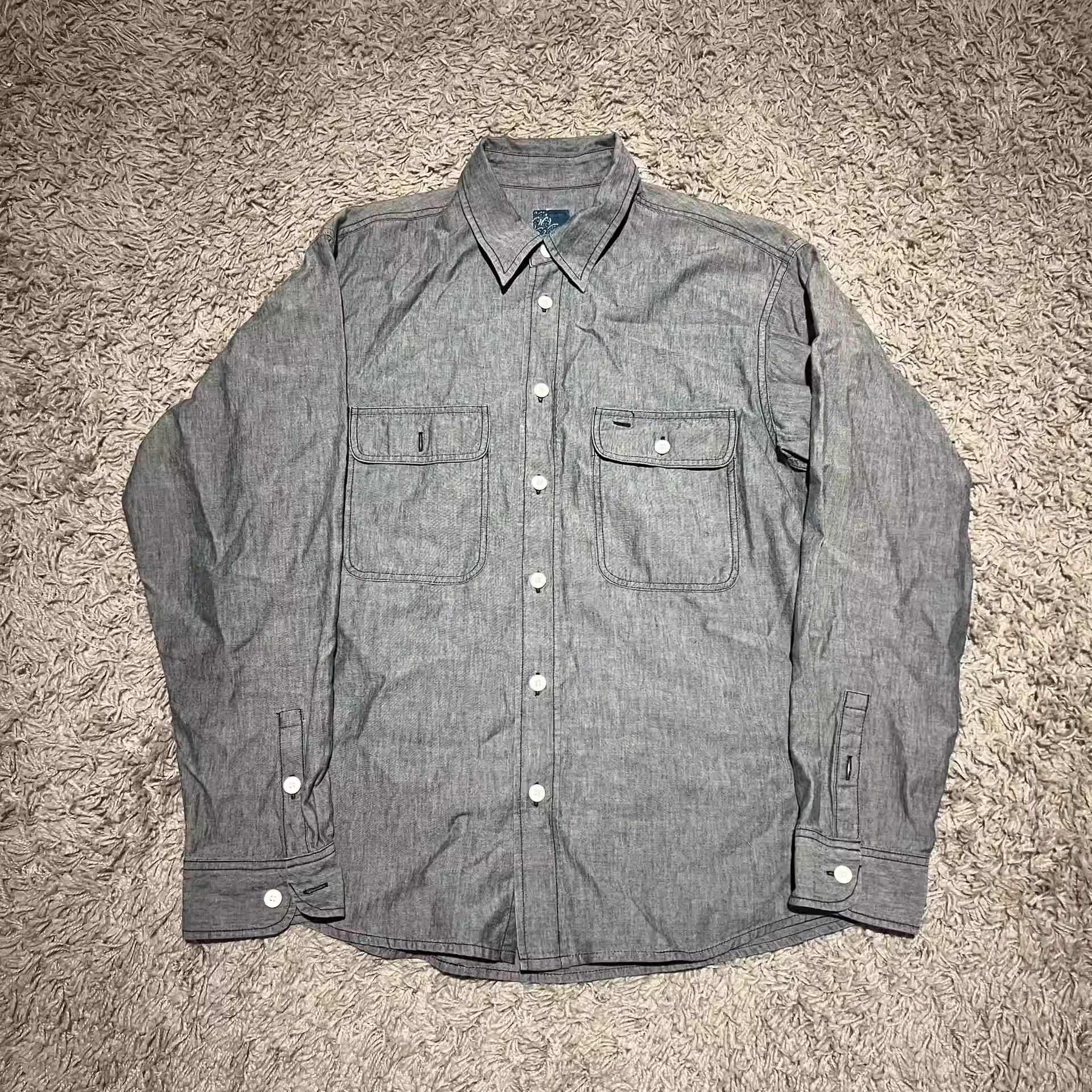 L] Visvim 19SS SS HANDYMAN SHIRT DAMAGED Shirt L/S Indigo