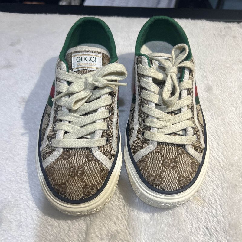 Gucci Gucci Tennis 1977 Canvas Low-Top Sneakers Size US 5.5 / EU 38 - 2 Thumbnail