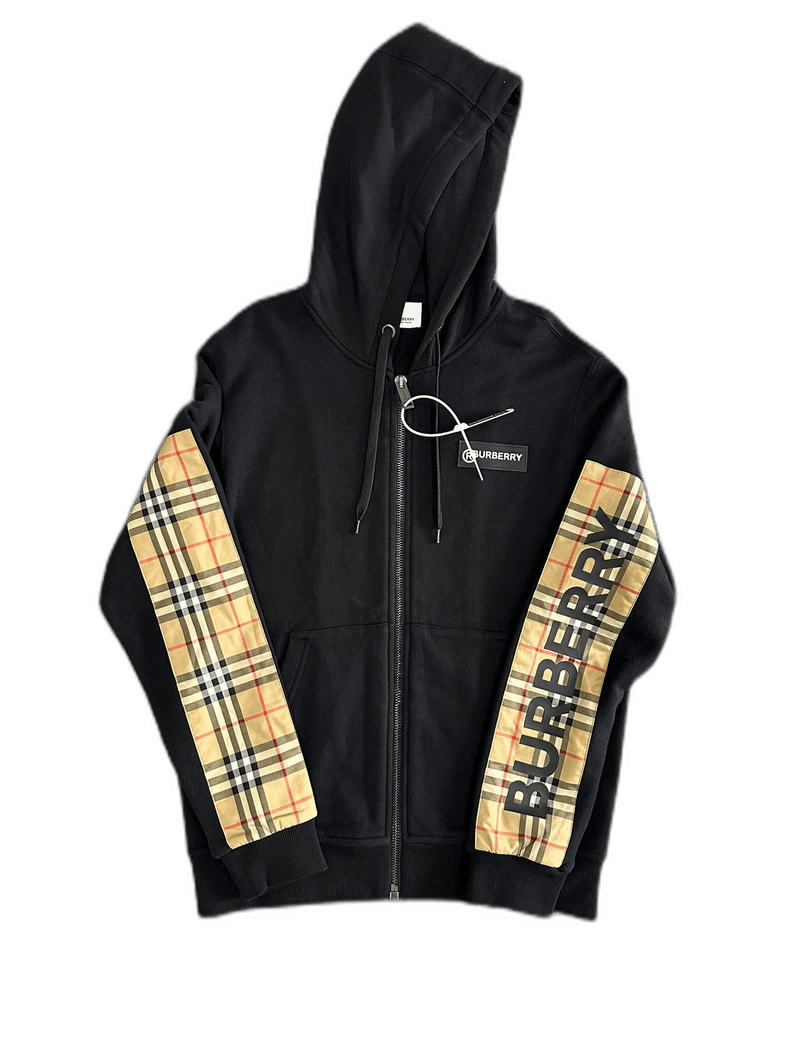Burberry Burberry Check Sleeve Zip Hoodie Size US XS / EU 42 / 0 - 1 Thumbnail