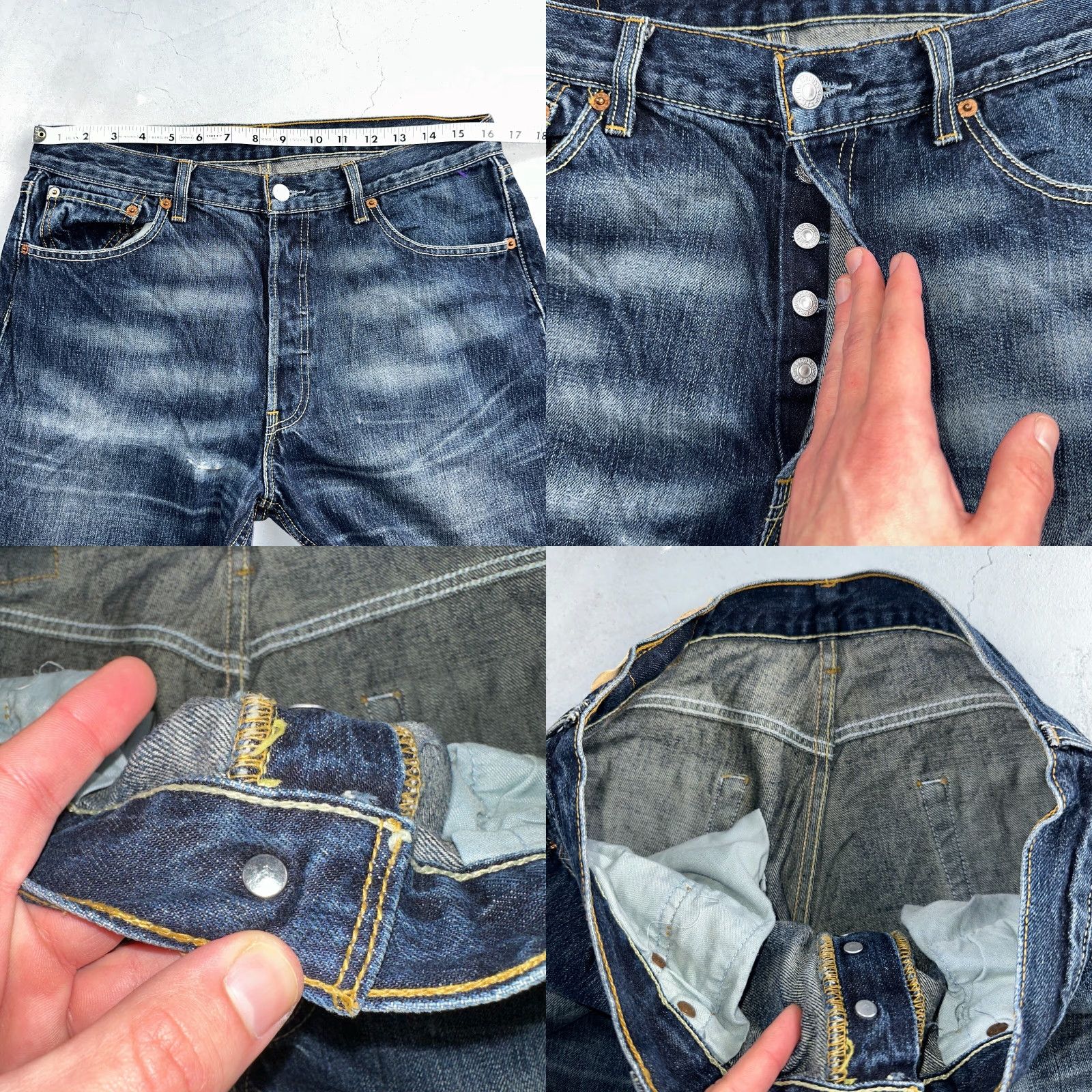 Levi's VINTAGE Levi's 501 Jeans Straight Men Blue 34x34 Inseam 34 Size 34 90s Style - Note: Must avoid extra words; also ensure within 200 chars. Size US 34 / EU 50 - 8 Thumbnail