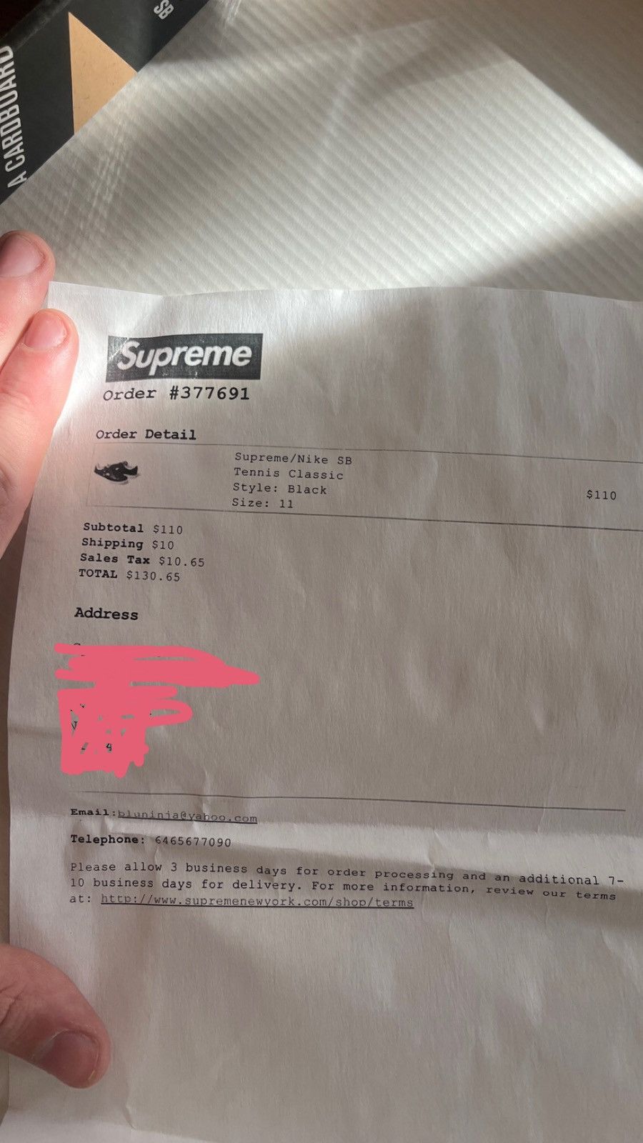 Nike × Supreme Nike Supreme SB Tennis Classic Size US 11 / EU 44 - 10 Thumbnail